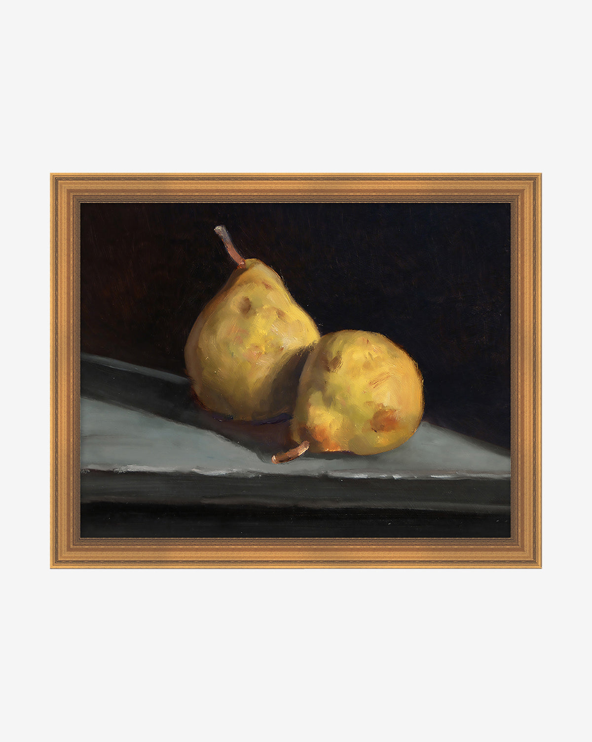 Still Life with Pears - High Quality Fruit Painting Art Print - Perfect for Home Decor, Kitchen Wall Art & Dining Room Aesthetic