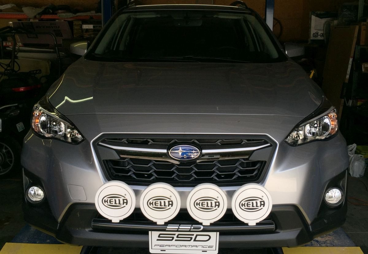 2018-2020 Subaru Crosstrek Rally Light Bar - Heavy Duty Bull Bar/Nudge Bar with 4 Light Mounting Tabs & Durable Powder Coating - Perfect for Off-Road Adventures & Night Driving