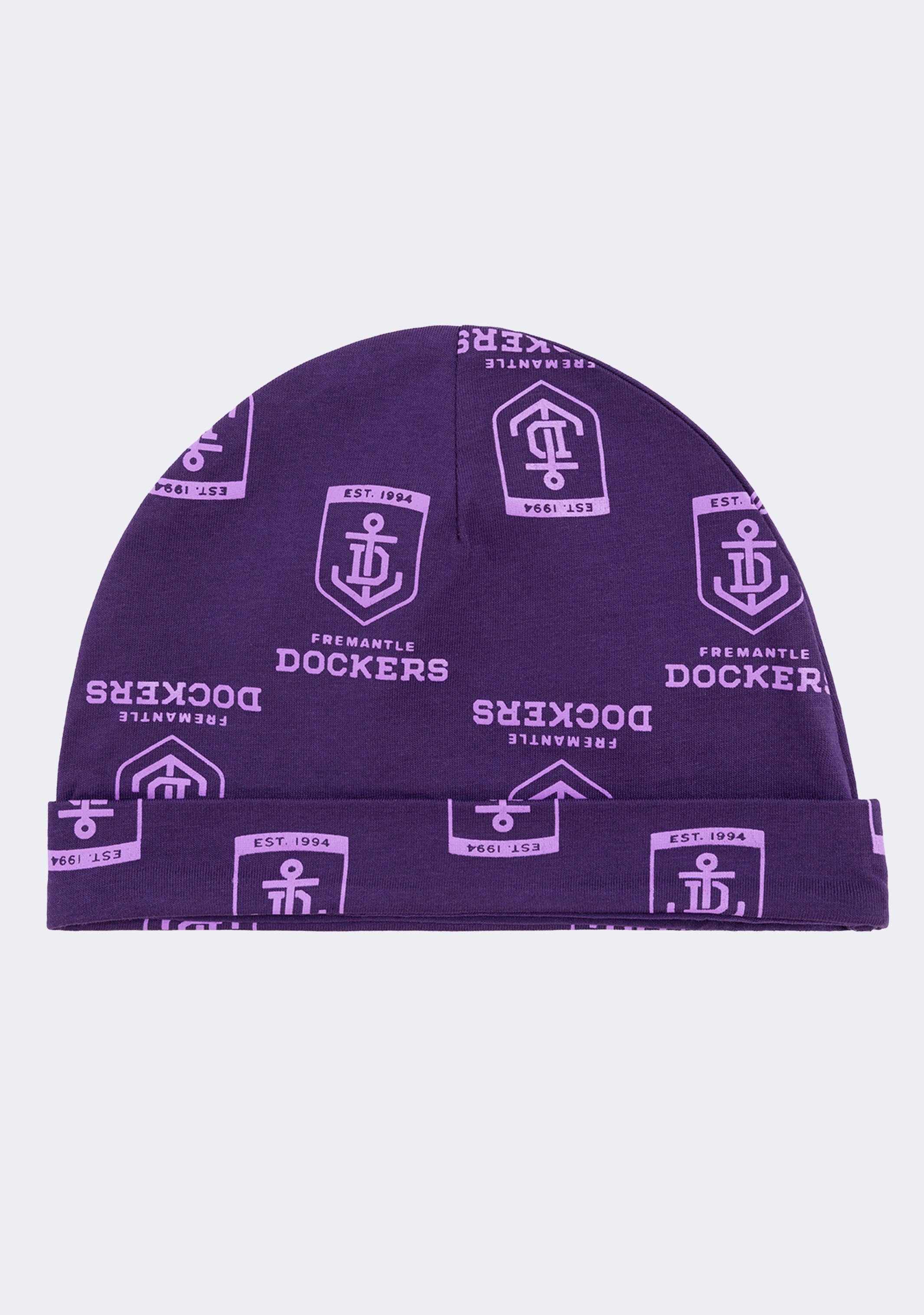 Fremantle Dockers Baby Beanie - Soft Knit Infant Hat for Boys & Girls - Perfect for Game Day, Outdoor Play & Photo Shoots