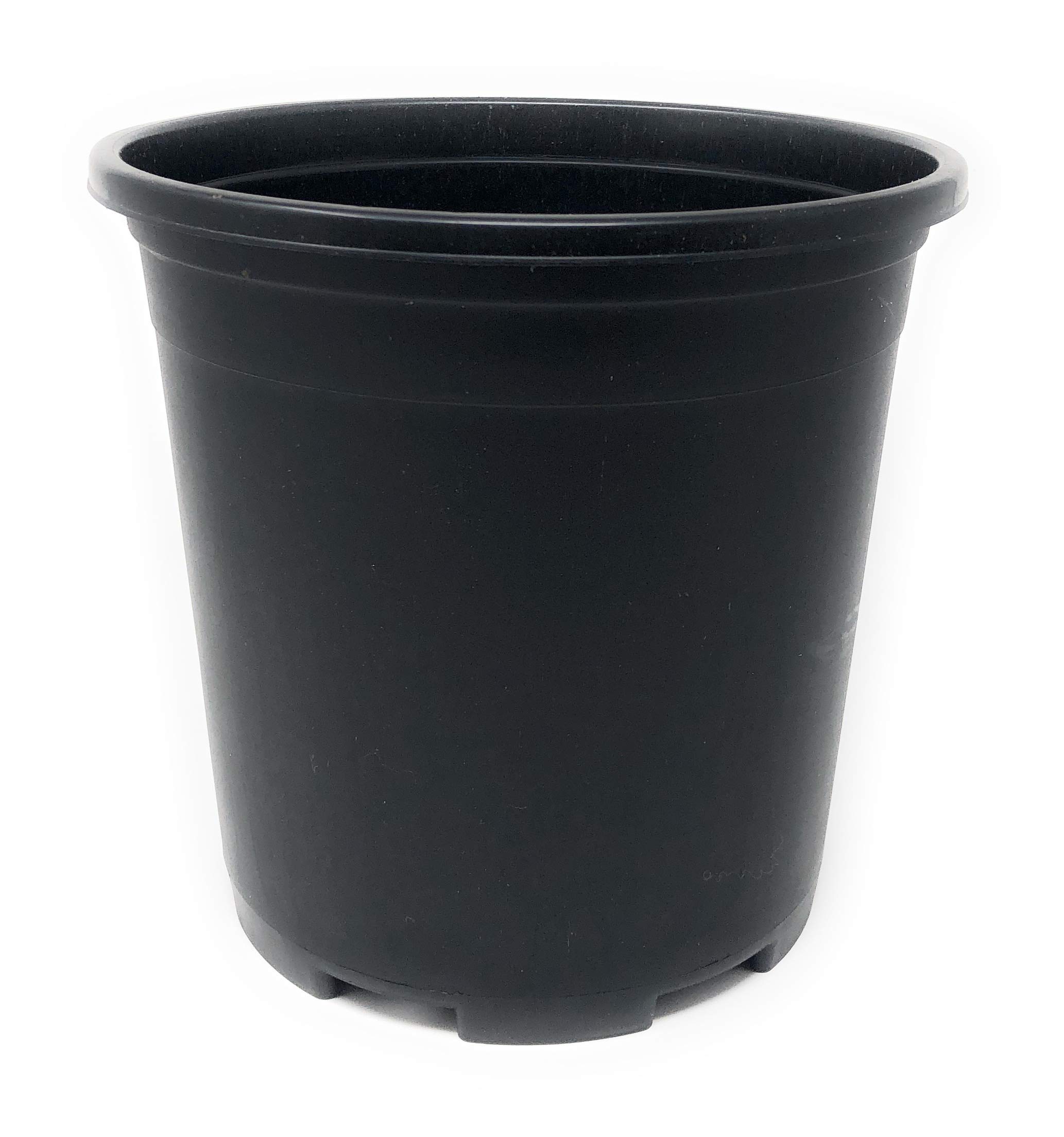 **30-Pack 2 Gallon 9 Inch Black Plastic Planters with Drainage Holes - Wholesale Nursery Pots for Indoor & Outdoor Plants, Gardening, Flowers - Perfect for Home, Office, and Garden Decor**