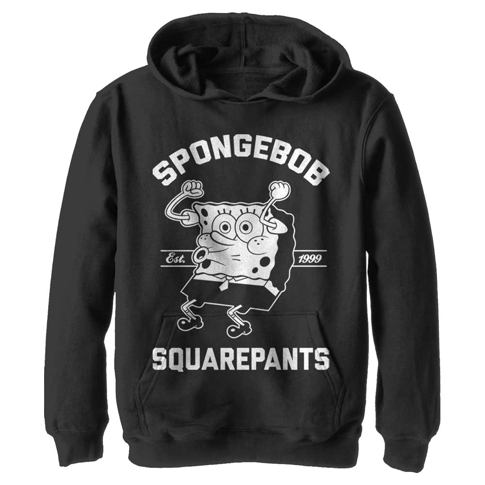 SpongeBob SquarePants Kids Hoodie Sweatshirt | Nickelodeon Cartoon Character Pullover | 1999 Vintage Design | Birthday Gift & School Outfit for Boys and Girls