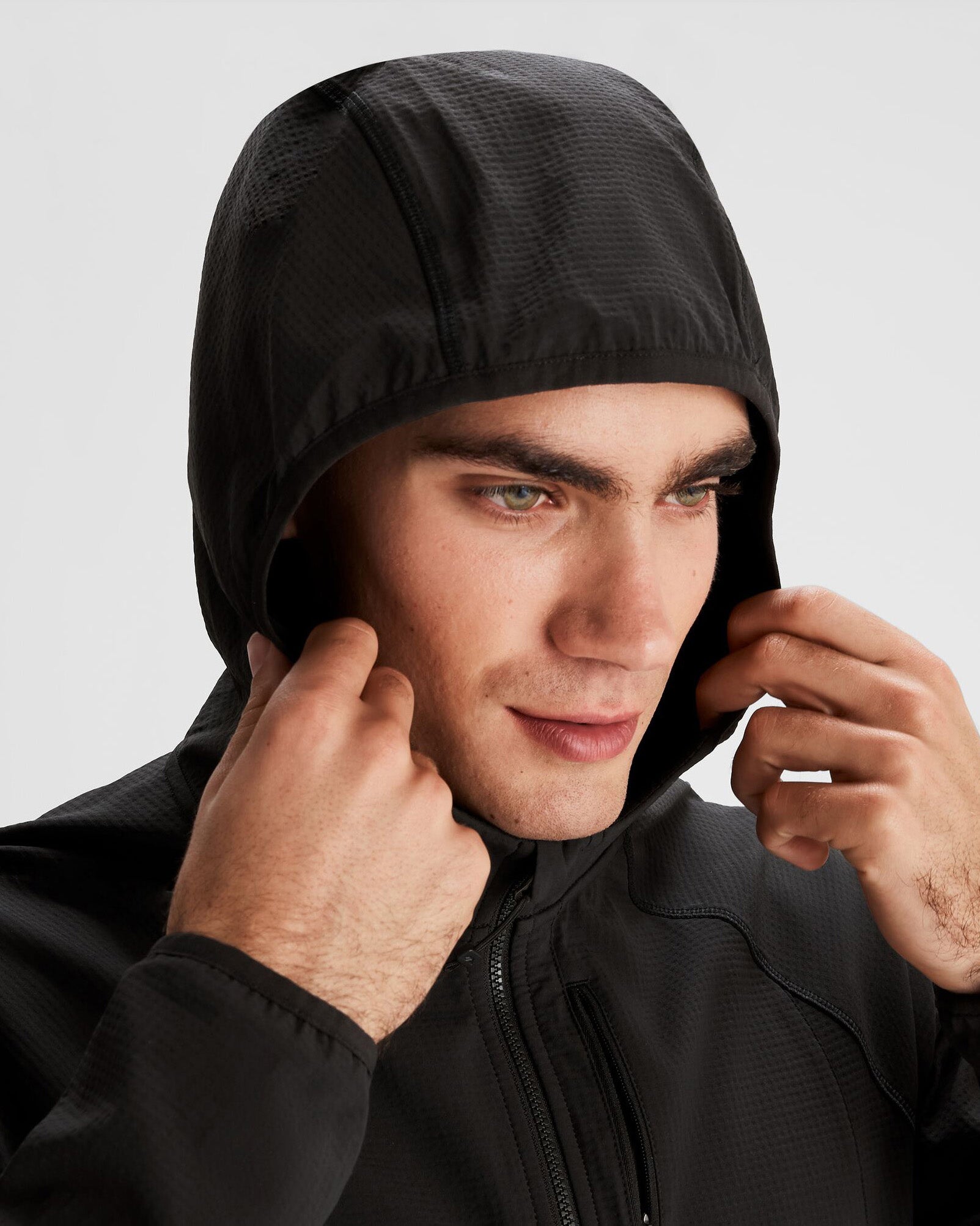 Men's Aysen Hooded Fleece Jacket - Soft Warm Winter Coat for Outdoor Activities, Black Stingray Color - Perfect for Hiking, Camping & Casual Wear