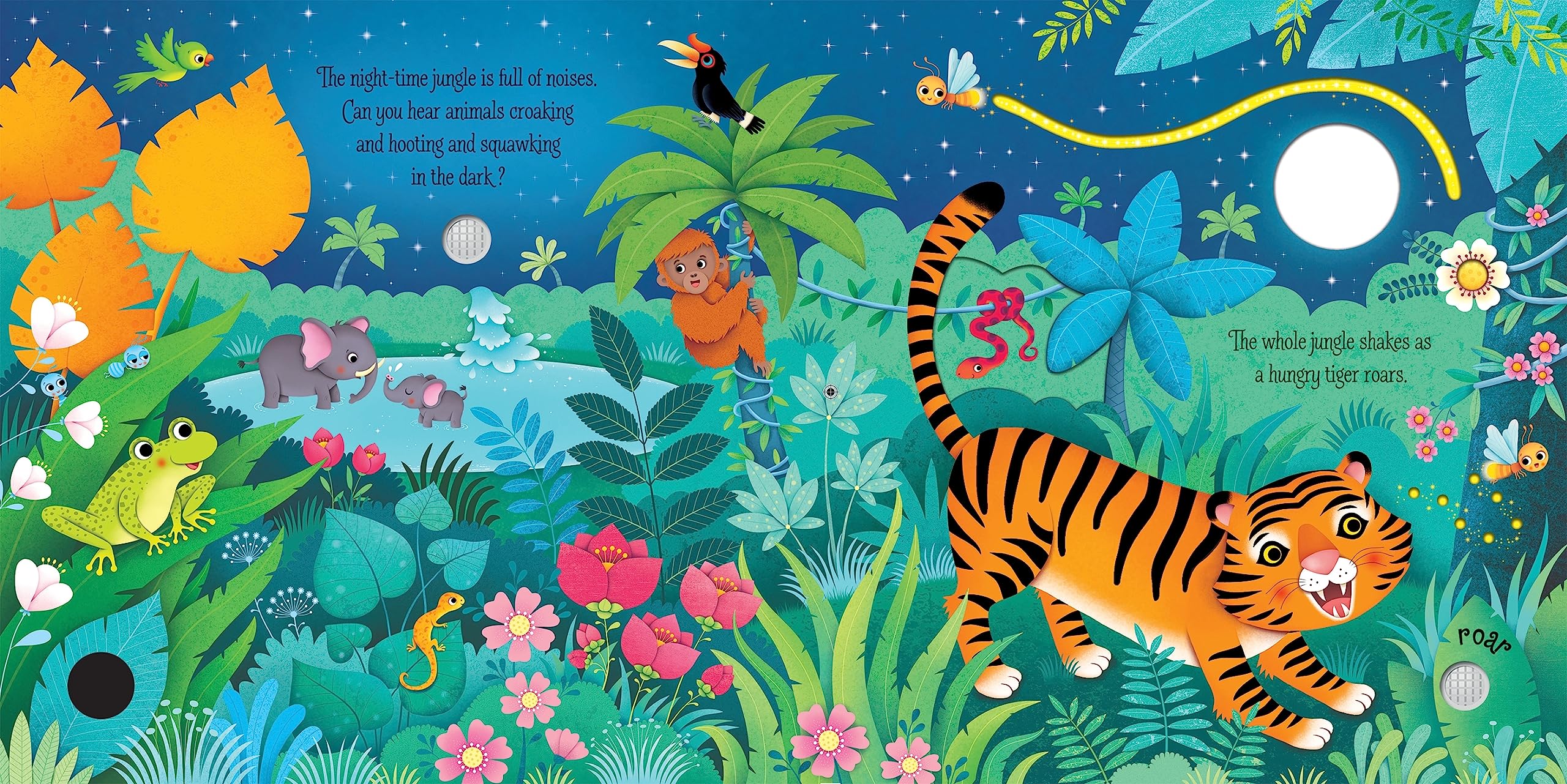 Jungle Sounds Sound Book for Kids - Interactive Animal Noises & Nature Sounds - Perfect for Bedtime Stories, Learning & Sensory Play