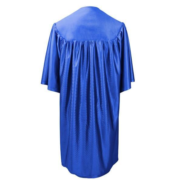 Royal Blue Graduation Gown for Kids - Shiny Preschool & Kindergarten Cap and Gown Set for Graduation Ceremonies, School Events & Photo Shoots