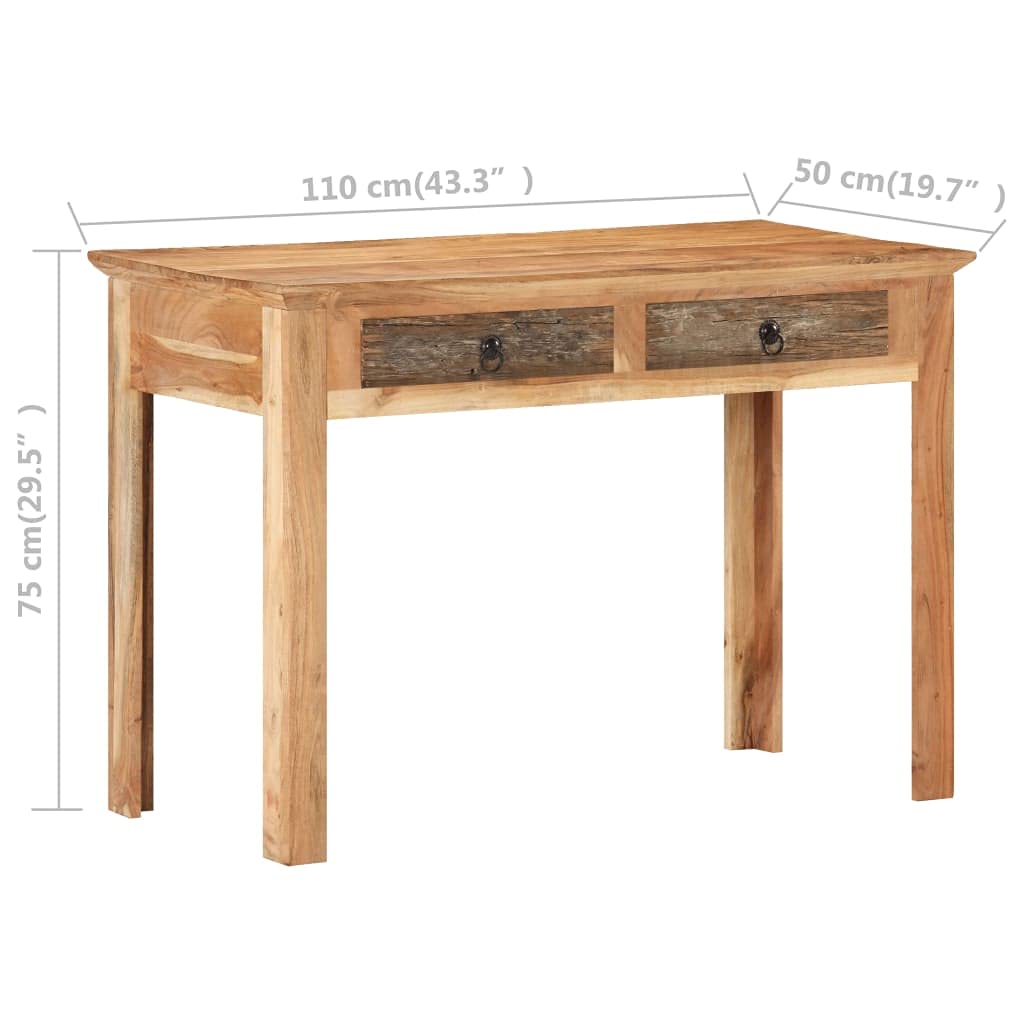 Modern Minimalist Desk with Drawers - 43