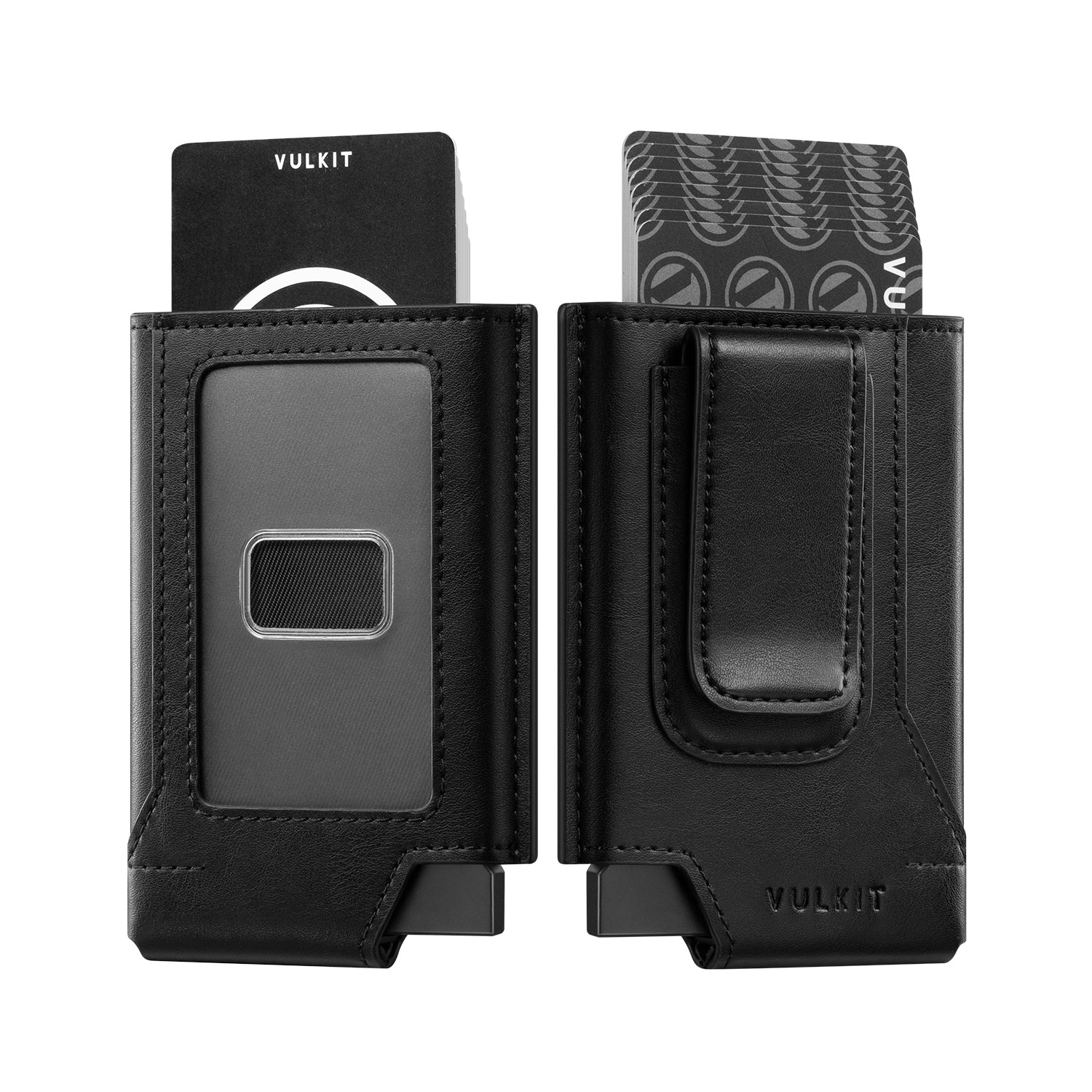 VC410 Slim Minimalist RFID Blocking Wallet for Men - Double Sided Card Slots & Money Clip | Perfect for Everyday Carry, Travel & Business Use