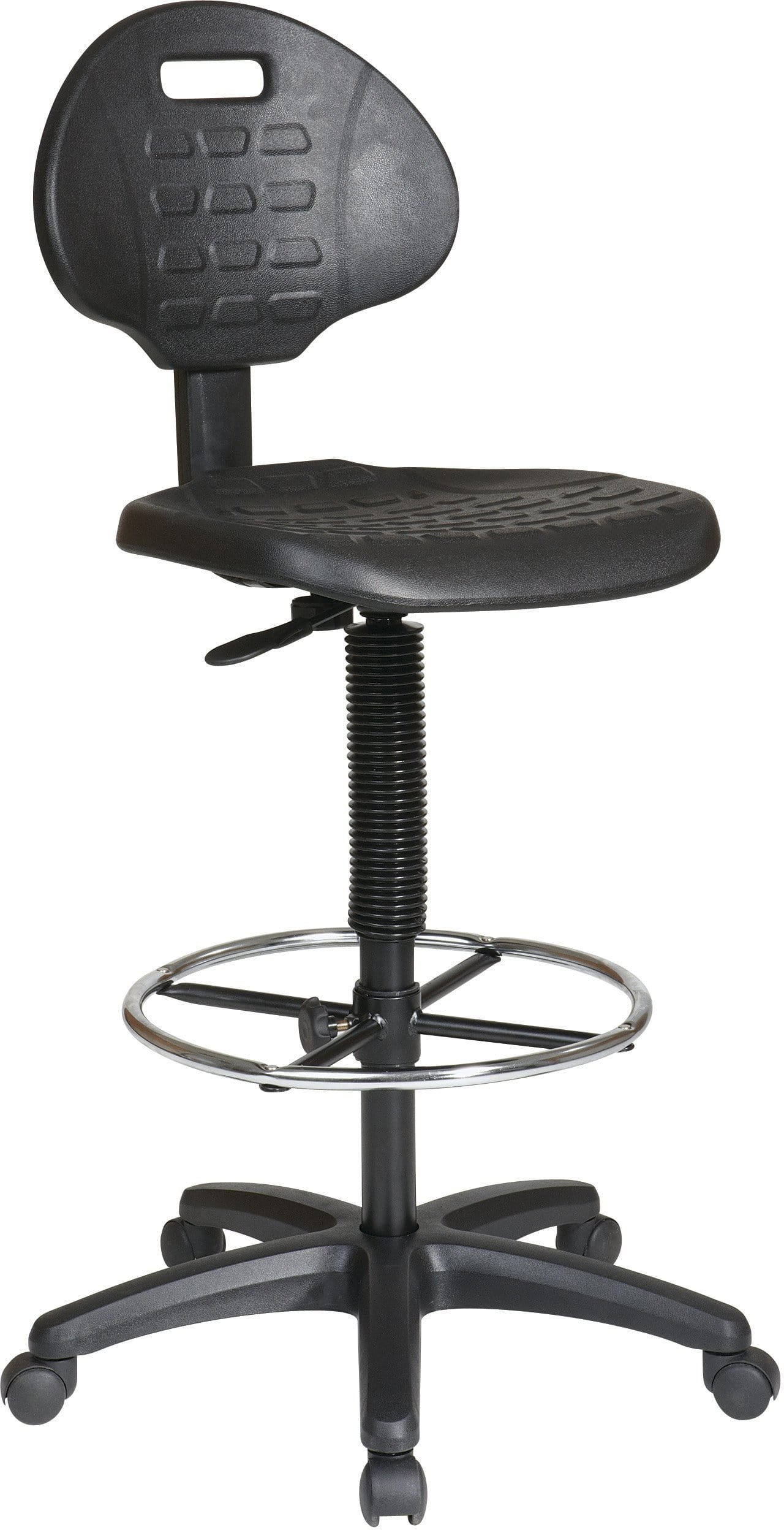 Office Star Work Smart Commercial Urethane Drafting Chair [KH550] - Adjustable Height Ergonomic Stool for Architects, Engineers & Artists - Perfect for Drafting Tables, Design Studios & Home Offices