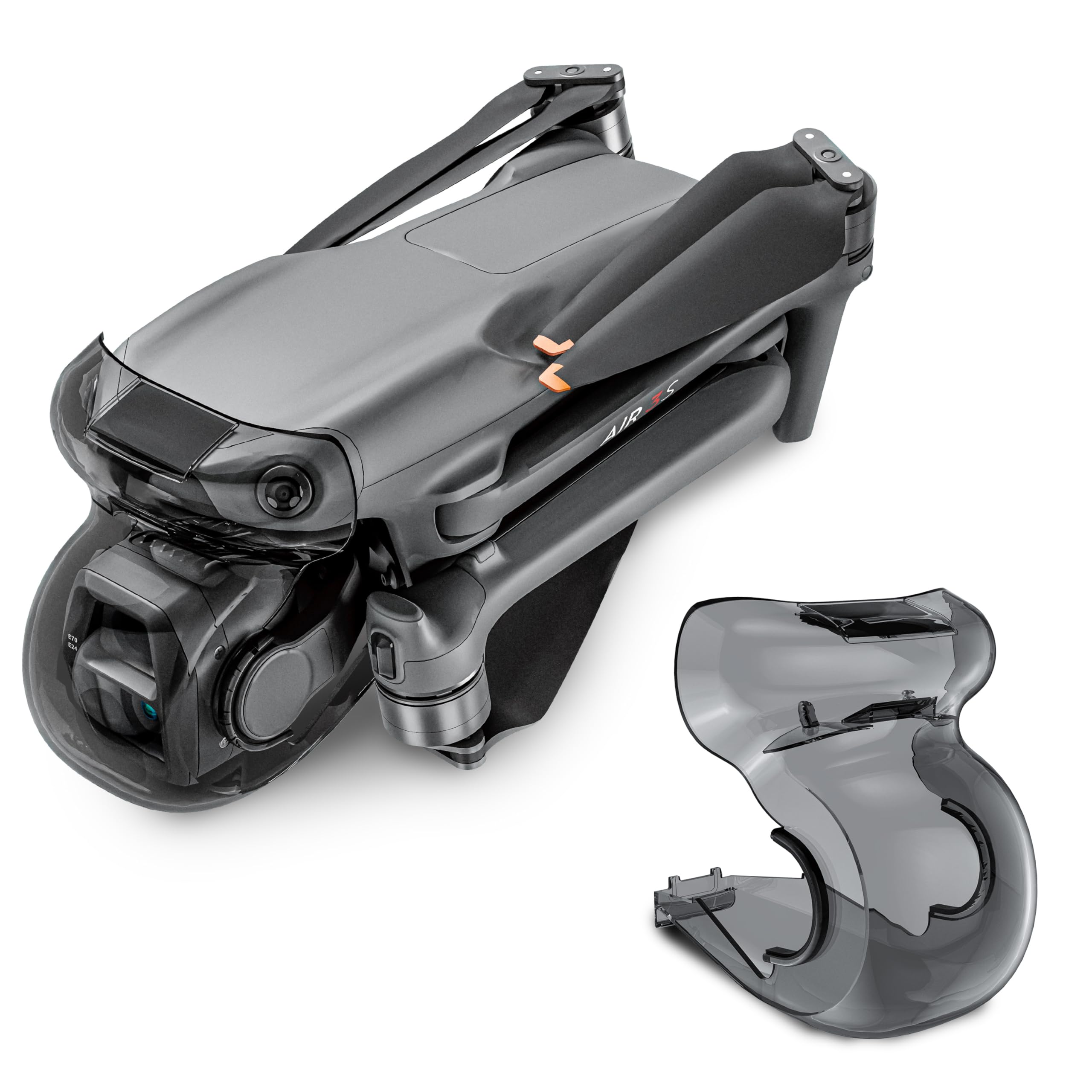 DJI Air 3s Gimbal Protector & Lens Cover - Anti-Collision Sensor Protection for DJI Air 3 Drone Accessories - Perfect for Aerial Photography and Obstacle Avoidance