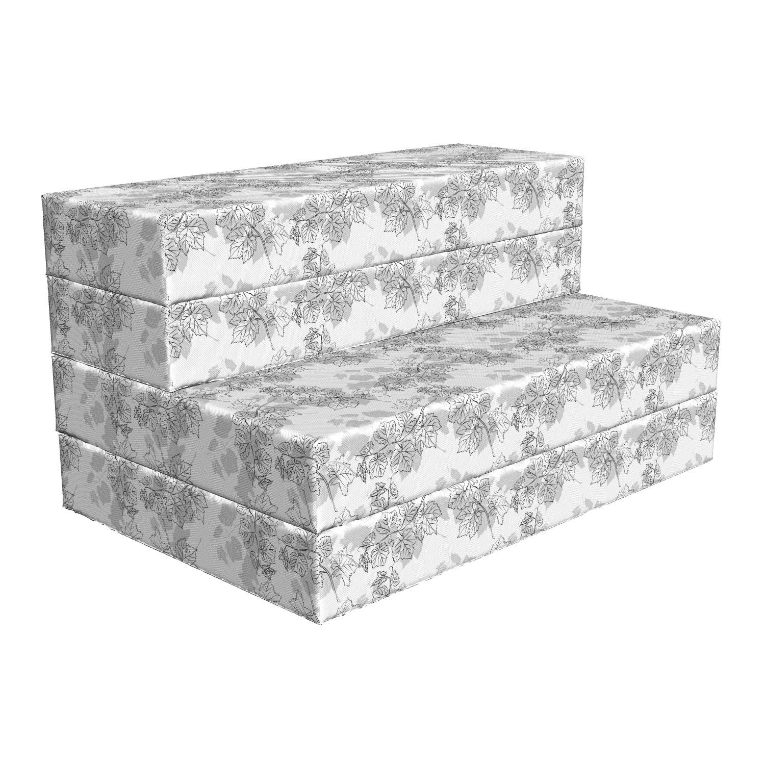 Ambesonne Geometric Foldable Mattress - Modern Disc Spirals Design, 74.8
