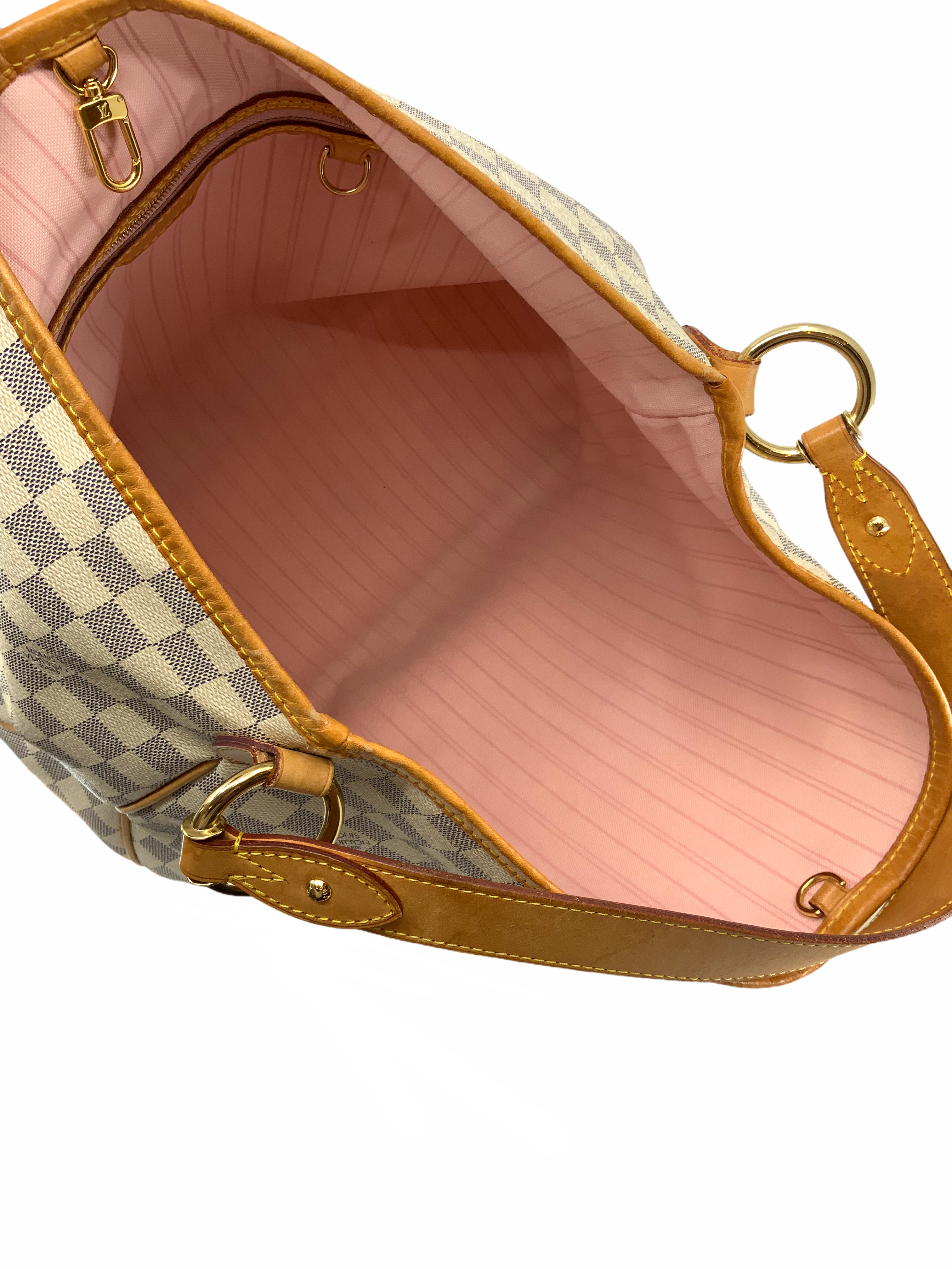 Authentic Louis Vuitton Damier Azur Canvas Delightful NM MM Handbag - Luxury Tote for Women, Perfect for Work, Travel & Everyday Use