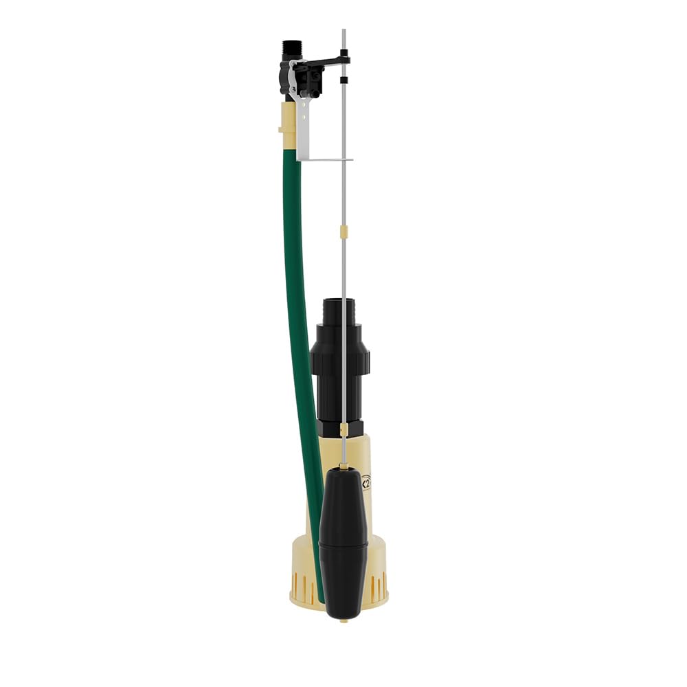 K2 Pumps ASP00001K Water Powered Backup Sump Pump - Emergency Basement Flood Protection for Homes & Heavy Rainstorms