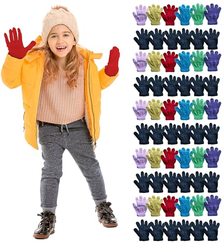 60 Pairs Solid Colors Gloves