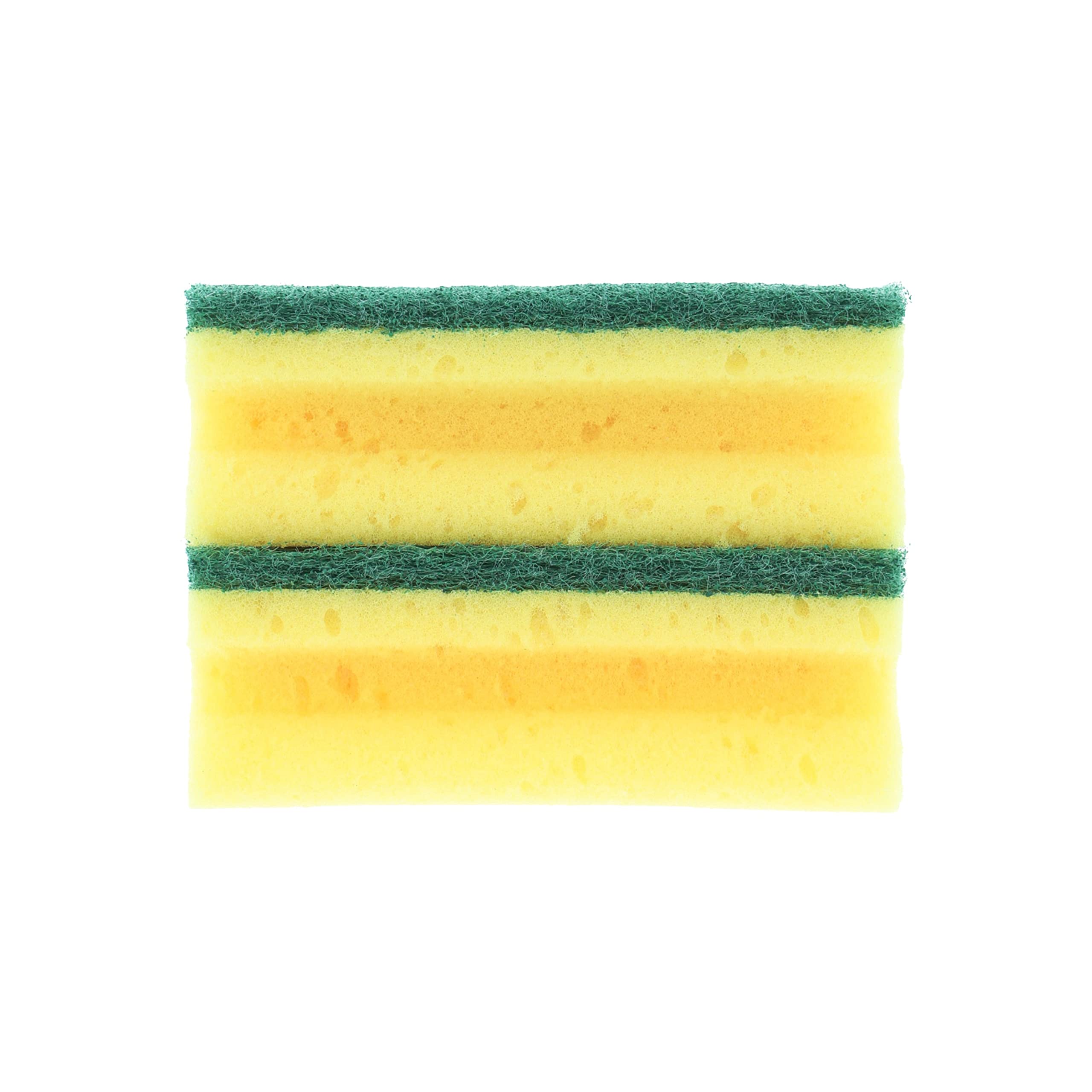 Extra Large Scouring Sponges for Deep Cleaning - Heavy Duty Kitchen Sponges with Easy Grip, Pack of 2 - Perfect for Pots, Pans, Dishes & Tough Stains (Durable & Long Lasting)