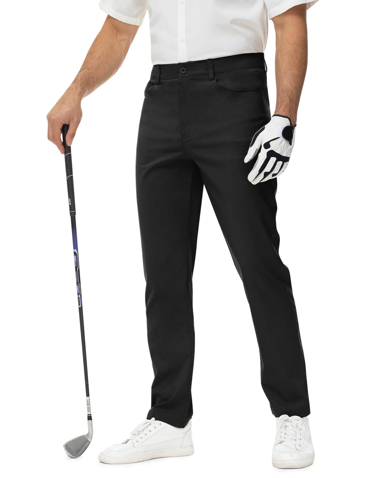 Rdruko Men's Stretch Golf Pants - Lightweight Quick Dry Dress Slacks for Business Casual & Work | Perfect for Golfing, Office Wear & Outdoor Activities
