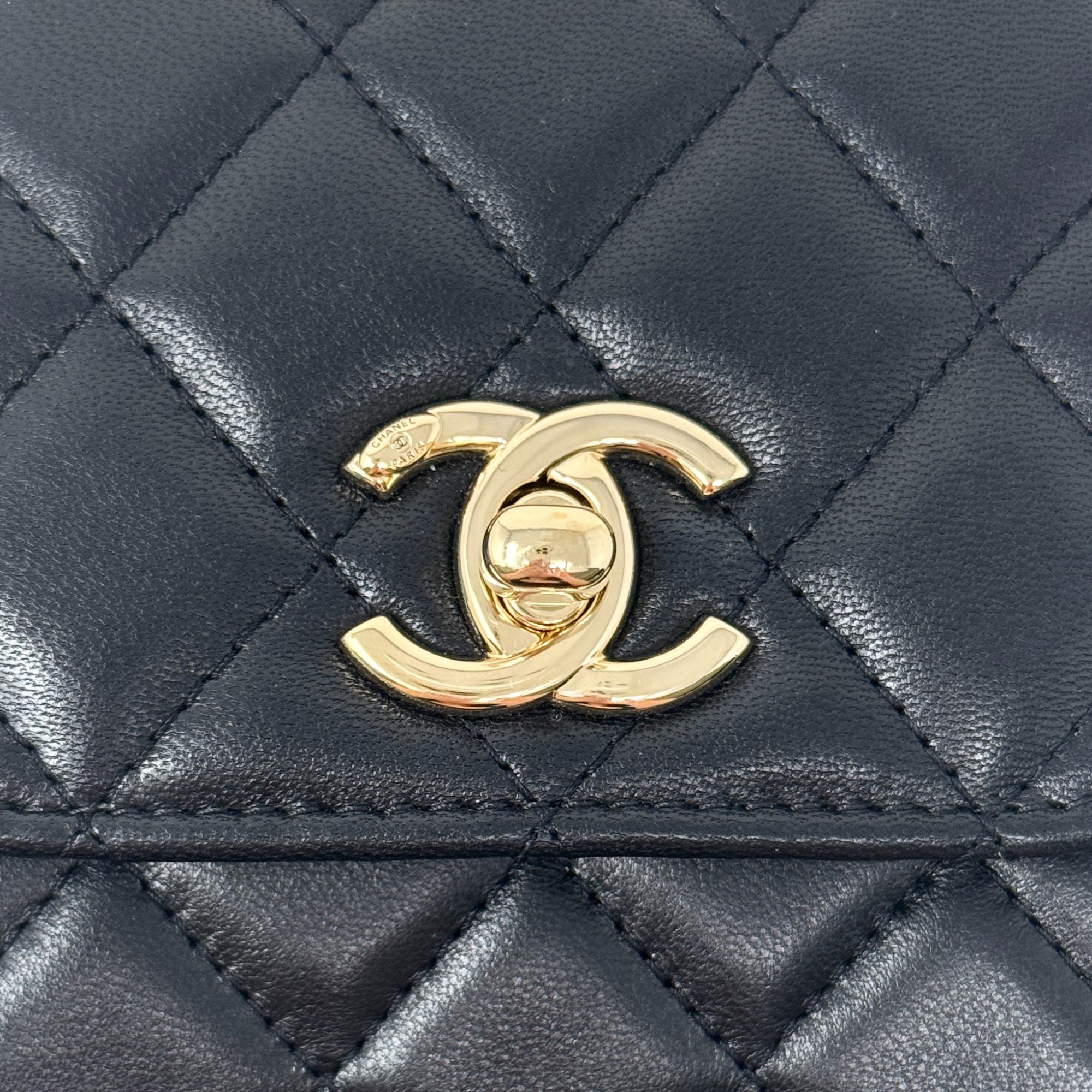 Chanel Black Micro Trendy CC Flap Bag - Luxury Quilted Leather Crossbody Purse for Women | Perfect for Evening Parties, Date Nights & Special Occasions