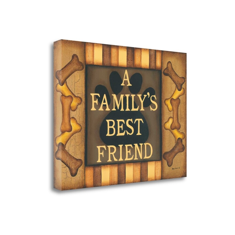 Best Friend by Kim Lewis - Premium Fine Art Giclee Print on Gallery Wrapped Canvas - Ready to Hang Wall Decor for Living Room, Bedroom & Office