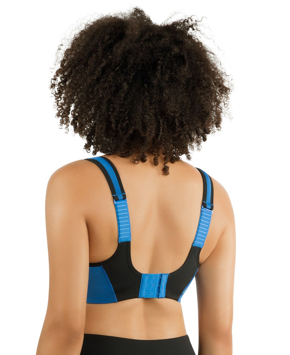 Parfait Dynamic Padded Performance Sports Bra - Nautical Blue | High Support Workout Bra for Running, Yoga & Gym