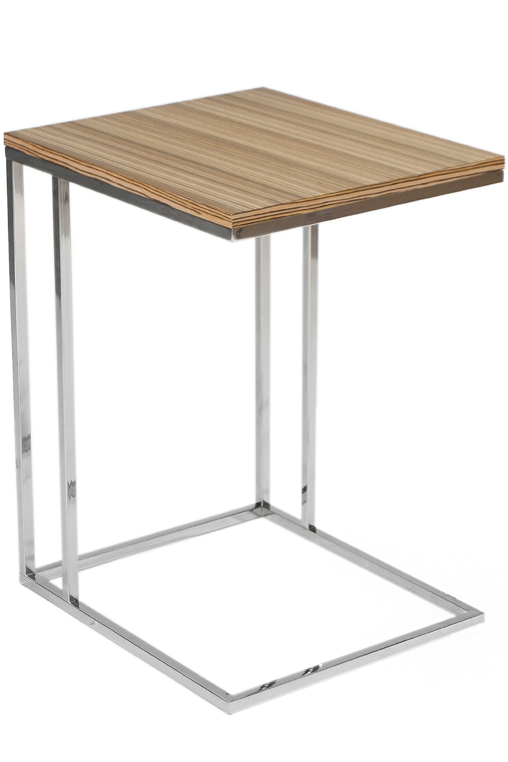 Brown Fred Tray Table - Portable Side Table for Living Room & Bedroom