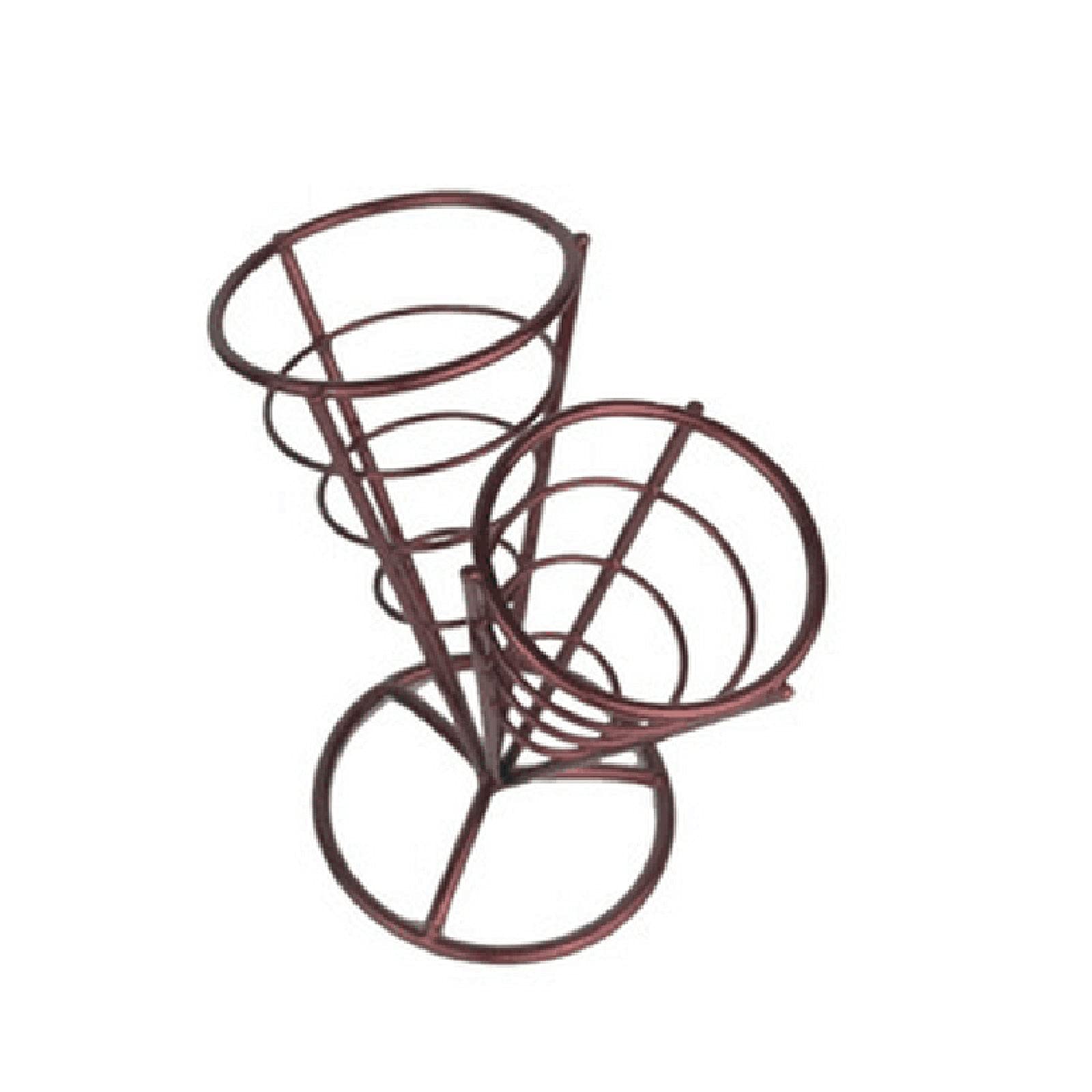 Yuehuamech Stainless Steel French Fry Cone Basket - Metal Wire Snack Holder for Potato Chips, Shrimp, Onion Rings - Perfect for Home Parties, BBQ, Movie Nights & Game Day Snacks