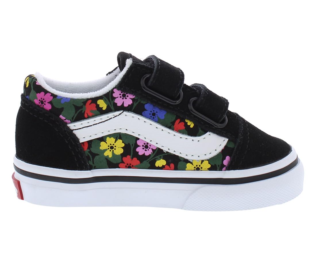 Vans Toddlers Old Skool V Shoes - Classic Skate Sneakers for Boys & Girls | Perfect for Playground, School & Everyday Wear