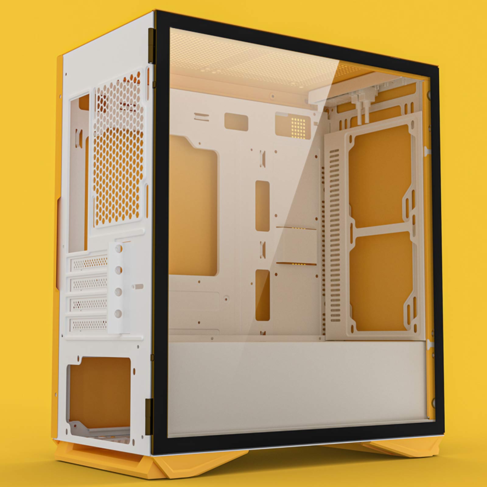 High-Performance PC Gaming Case with USB 3.0 Ports, Tempered Glass Side Panel & RGB Lighting | Excellent Cable Management & Water-Cooling Ready | Perfect for Gaming Rigs, Streaming Setups & Workstations
