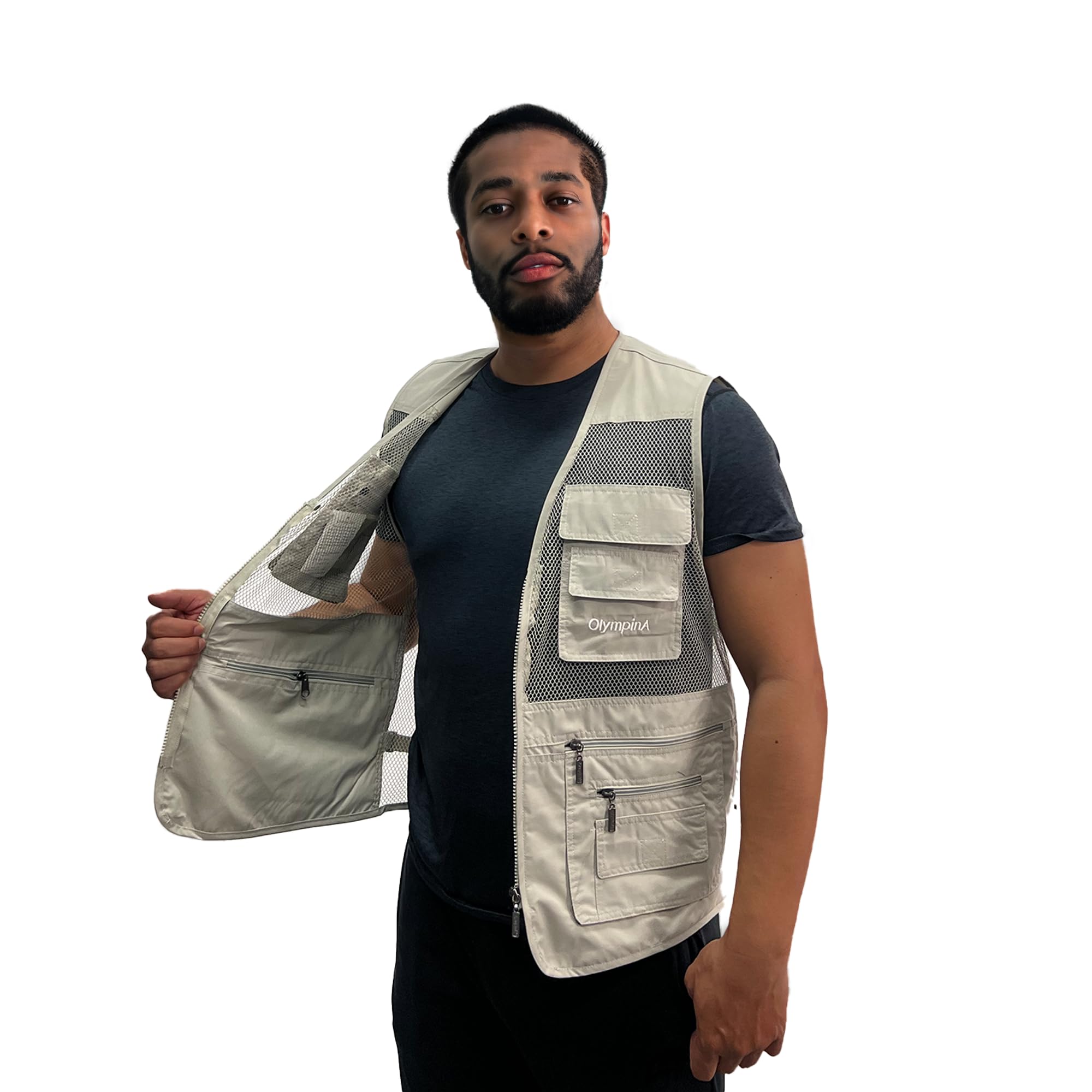 Men's Multi-Pocket Fishing Vest for Hiking & Photography