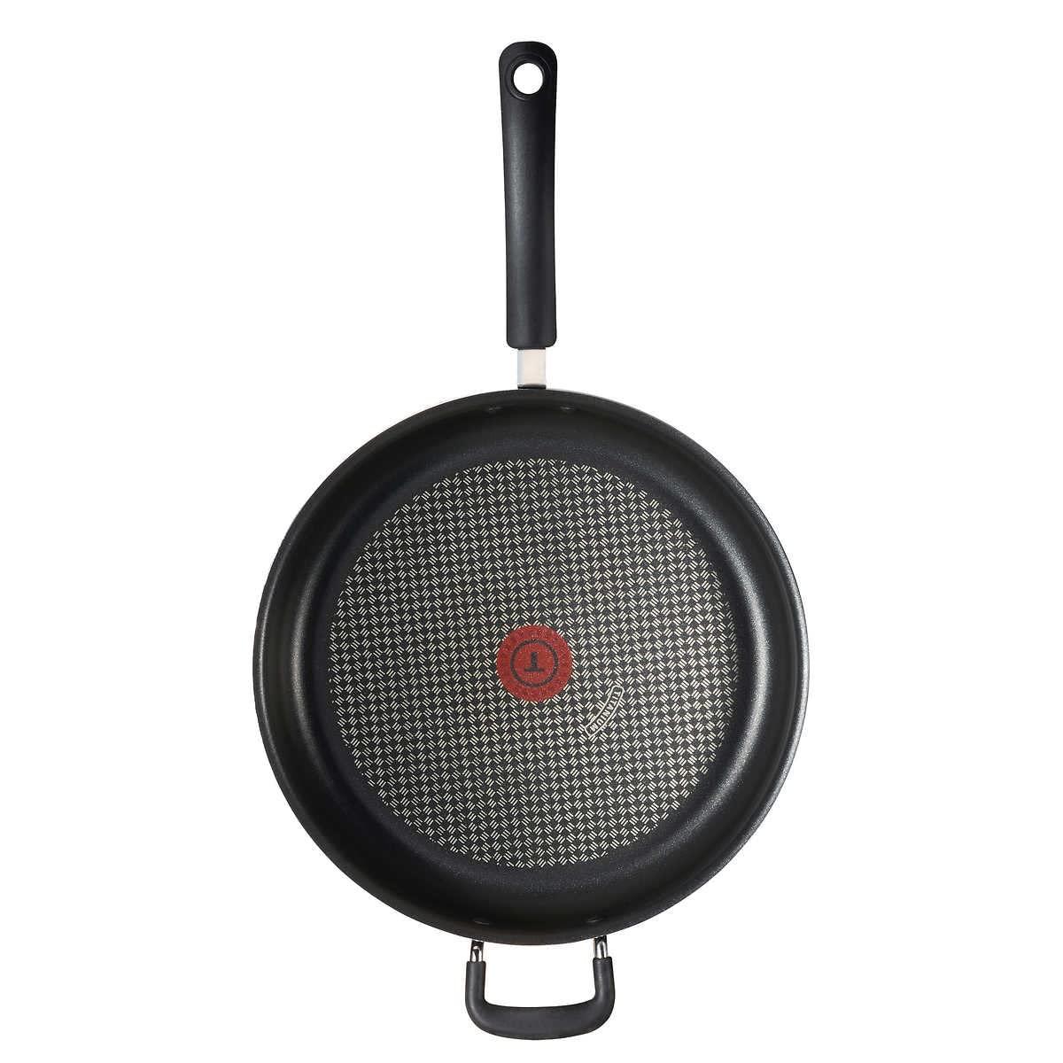 T-fal 1092330 5.5-Quart Nonstick Jumbo Cooker & Saute Pan with Glass Lid - Dishwasher & Oven Safe Black Cookware - Perfect for Family Meals, Stir-Frying & One-Pot Cooking