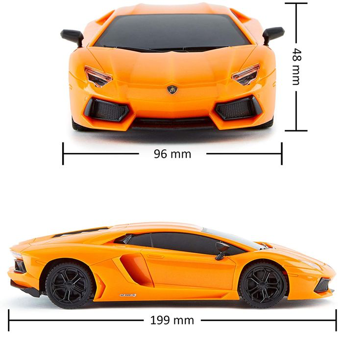 Lamborghini Remote Control Car - 1:14 Scale High-Speed Electric RC Car, Orange Sports Car Toy for Kids & Adults - Perfect for Racing, Birthday Gifts & Outdoor Play