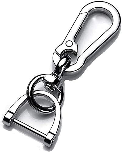 Premium Zinc Key Fob with Carabiner Clip - Durable Keychain for Car & Home Keys