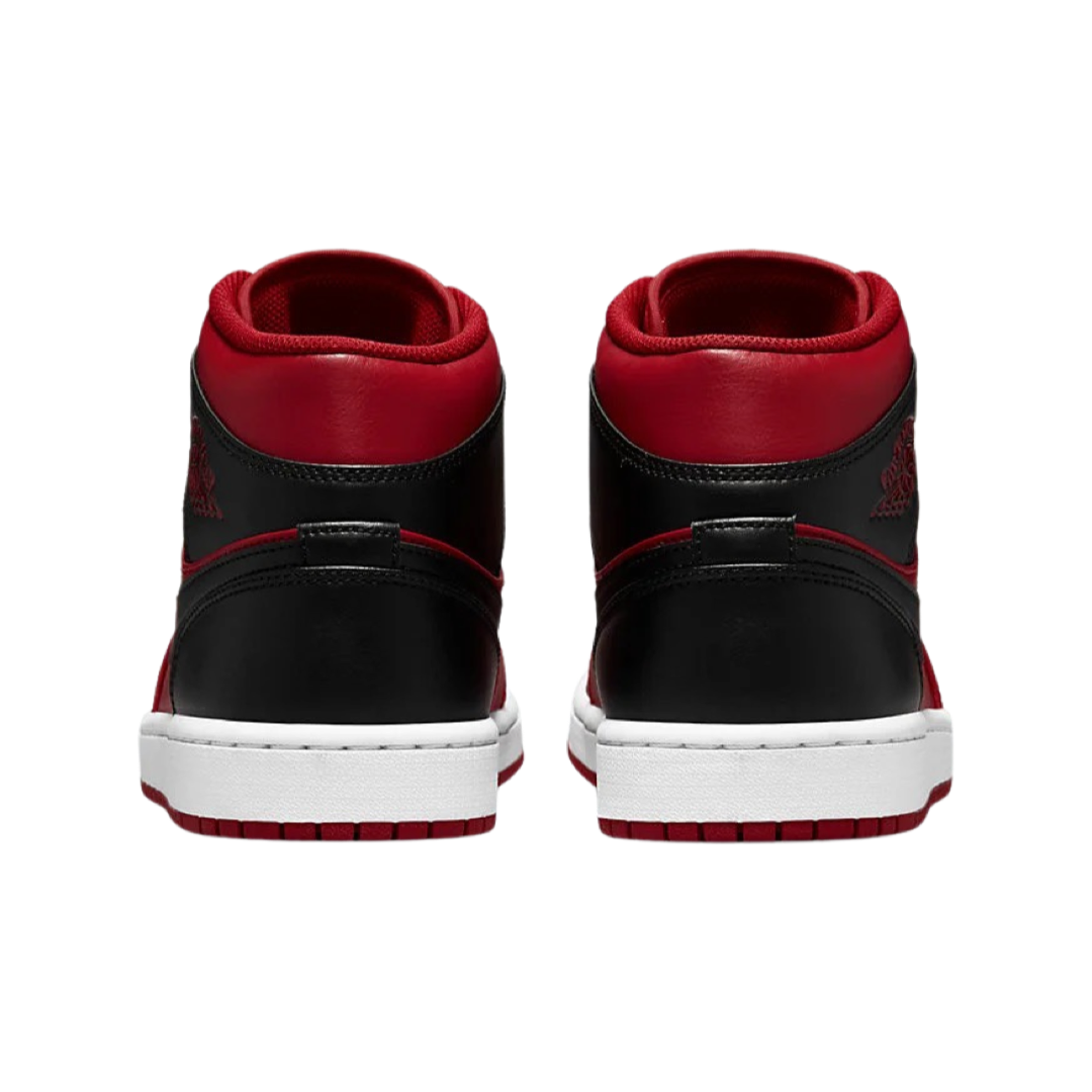 Air Jordan 1 Mid Reverse Bred Gym Red Black White Basketball Shoes - Stylish Sneakers for Men & Women, Perfect for Streetwear, Gym & Casual Wear
