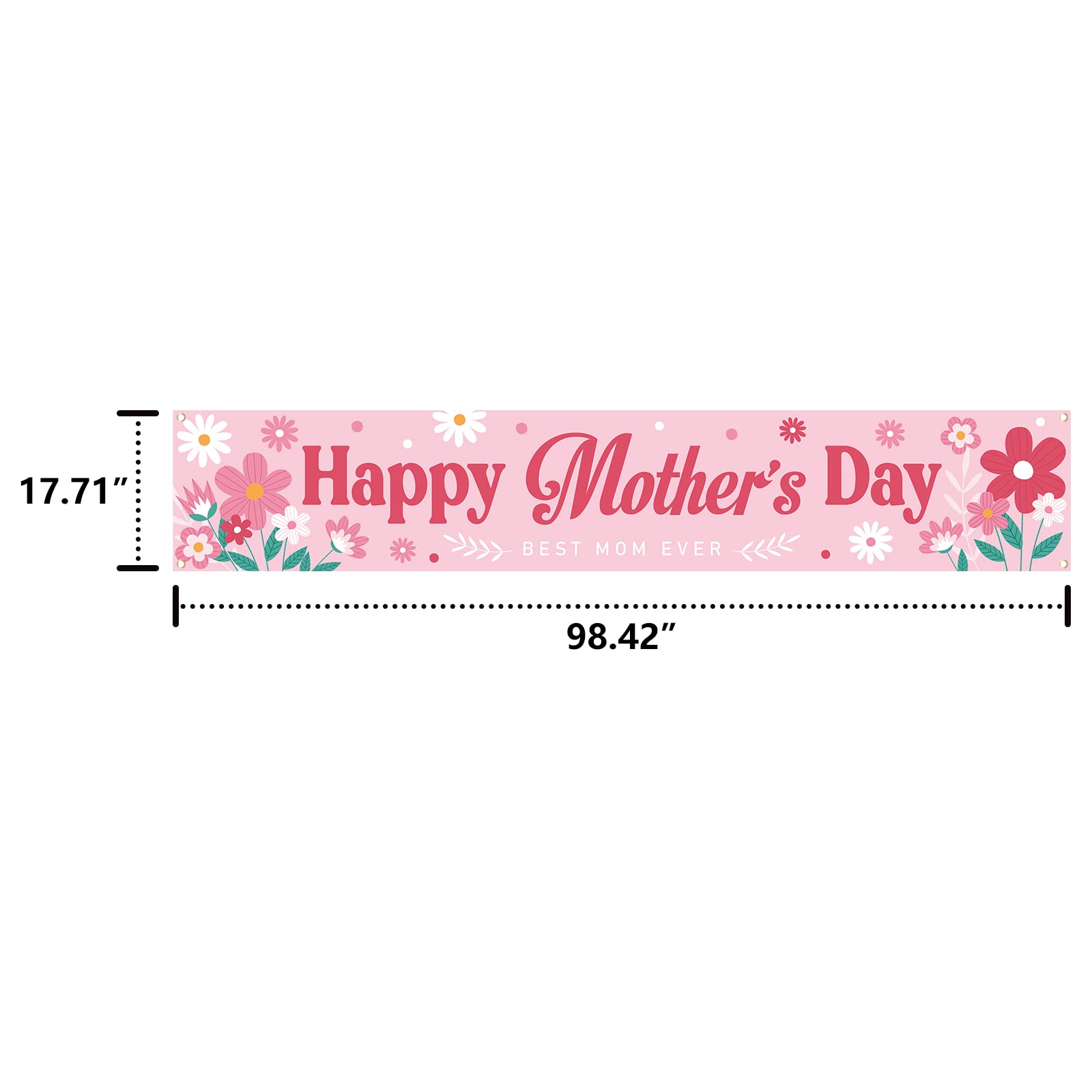 Happy Mother’s Day Banner Decorations - Indoor Outdoor Wall Sign for Mom, Party Supplies & Home Decor | Perfect for Mother’s Day Celebrations, Family Gatherings & Photo Backdrops