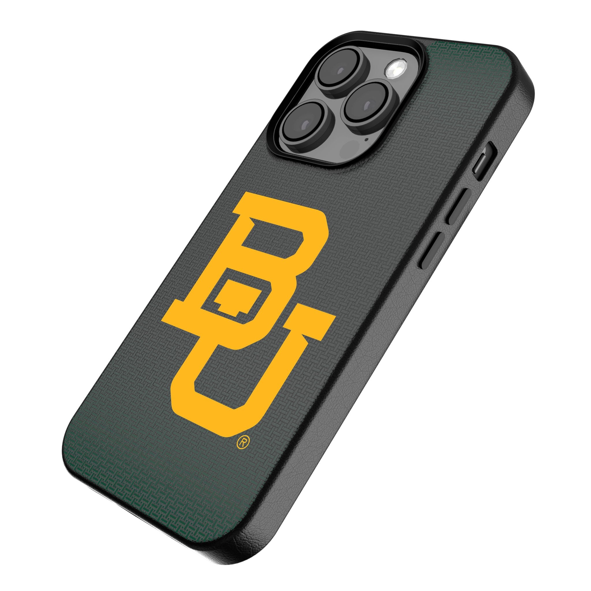 Baylor University Bears Linen MagSafe Compatible Phone Case for iPhone 14/13/12 Pro Max - Durable & Stylish College Team Cover for School Spirit & Daily Use