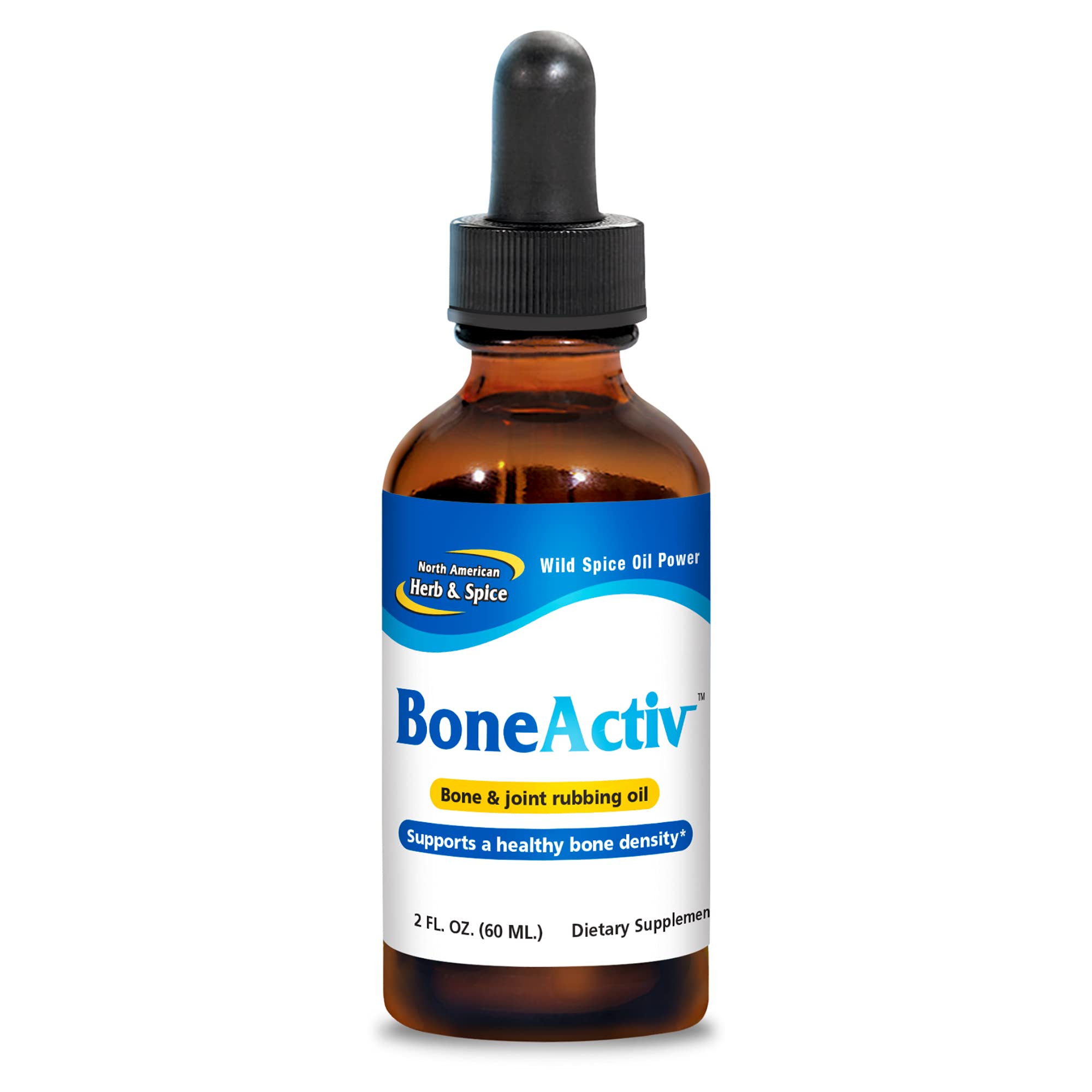 NORTH AMERICAN HERB & SPICE BoneActiv - 2 fl. oz. Bone & Joint Support Oil - Natural Pain Relief for Arthritis, Back Pain & Joint Discomfort - Non-GMO, Vegan Formula - 346 Servings - Perfect for Massage & Daily Muscle Relaxation