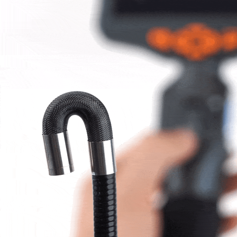 TD500 6.5mm Articulating Endoscope Camera - Waterproof Borescope with LED Lights for Plumbing, HVAC, Automotive & Home Inspection (Ideal for Pipe, Engine, Wall & Appliance Diagnostics)