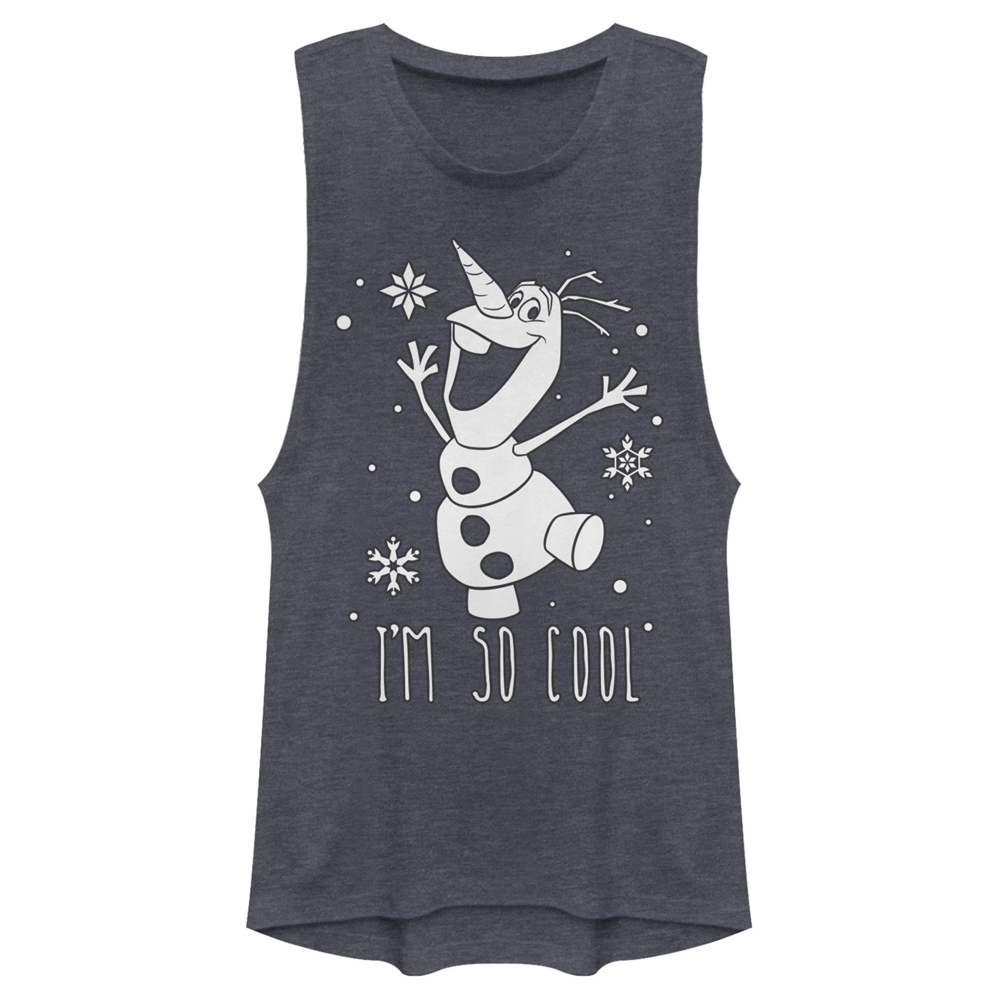 Frozen Muscle Tank Top for Women - Cool Festival Outfit