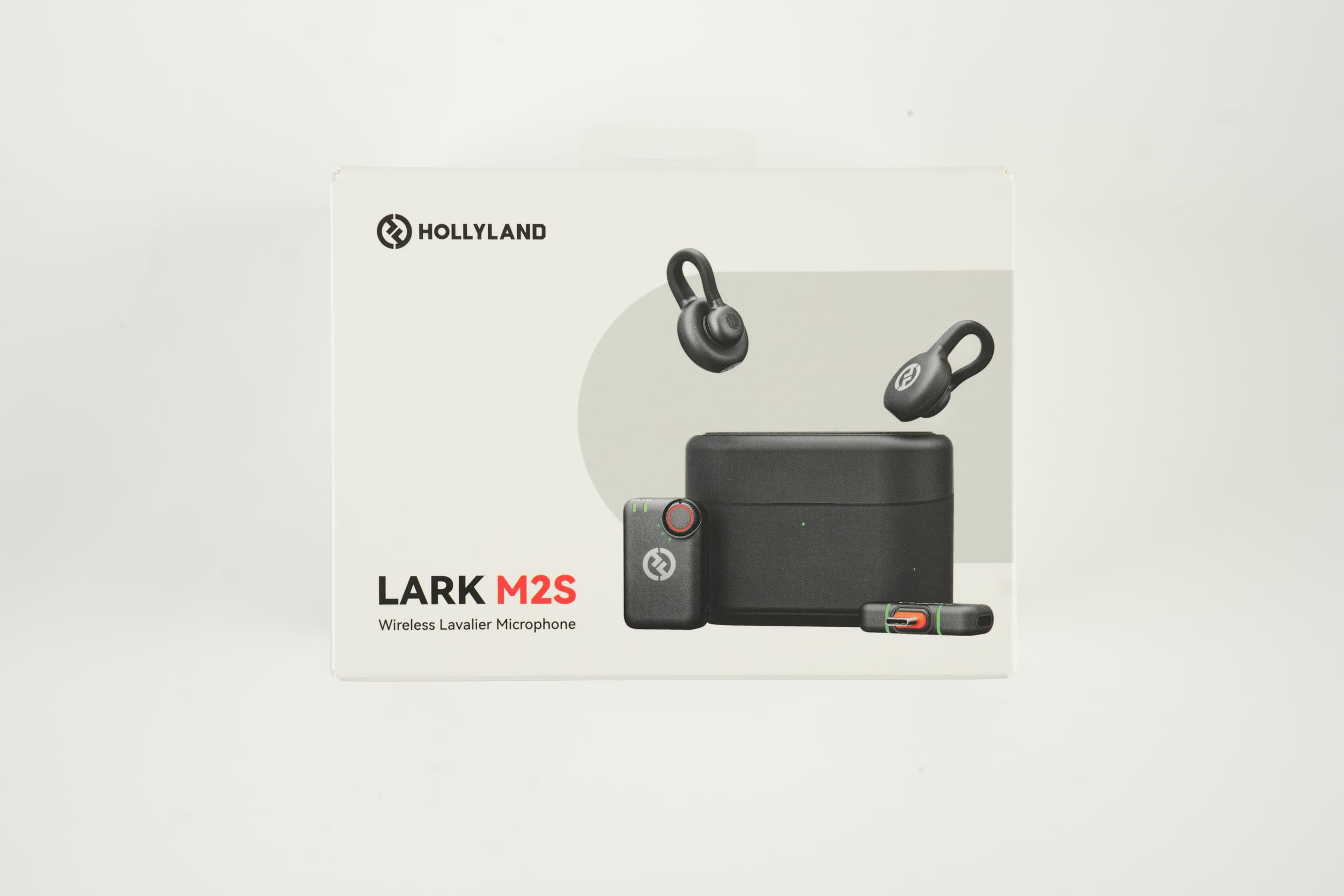 Hollyland Lark M2S Mini Combo Wireless Microphone System (Camera RX+Type-C RX) - 7g Ultra Lightweight, 300m Long Range, Titanium Clip - Perfect for DSLR, iPhone, Android & Laptop - Ideal for Content Creation, Online Teaching, Live Streaming & Vlogging