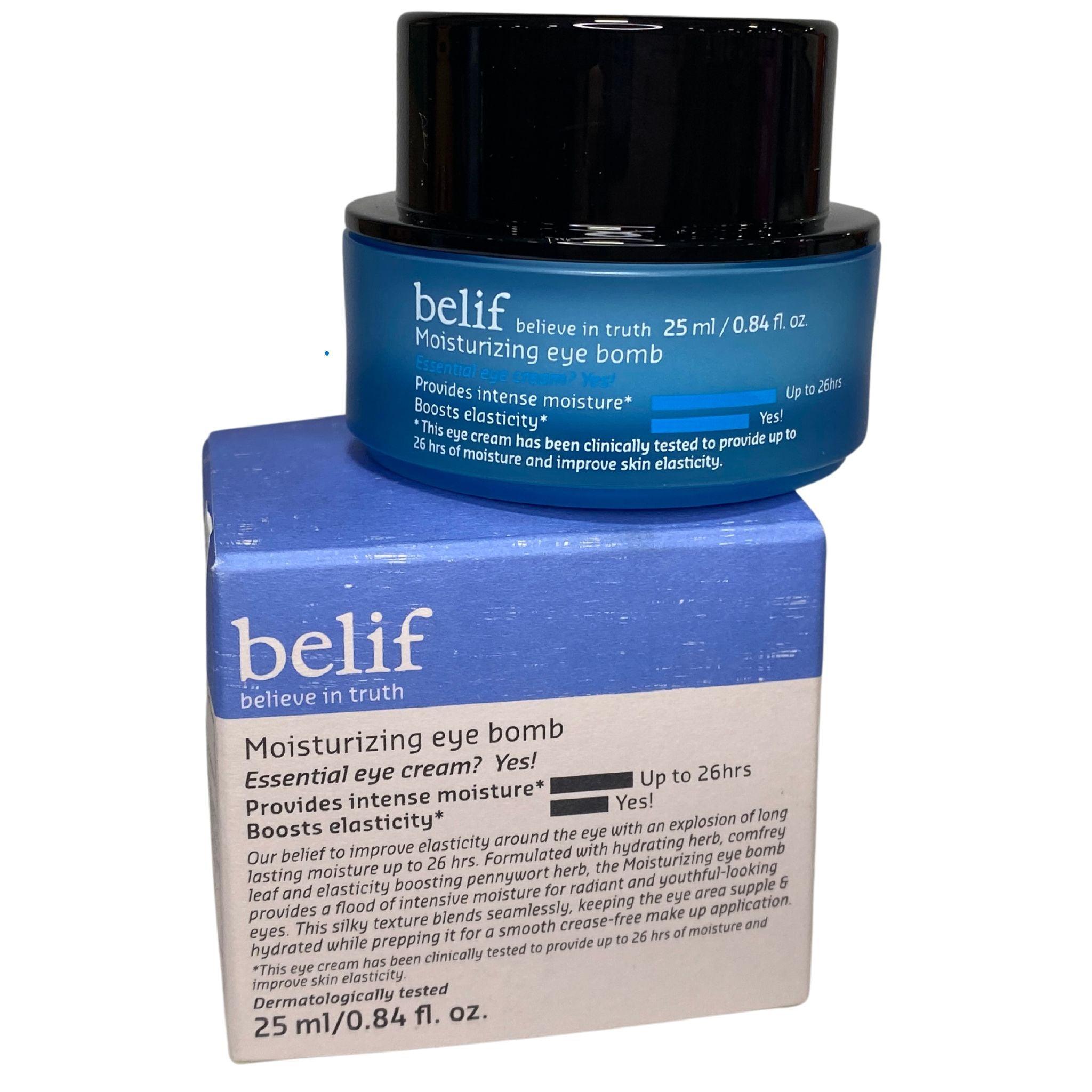 Belif Believe In Truth Moisturizing Eye Bomb 0.84OZ (60 Pcs Lot) - Hydrating Under Eye Cream for Dark Circles & Puffiness - Perfect for Travel & Daily Skincare Routine