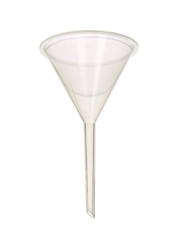 ASW 75mm (3 Inch) Plastic Funnel - Polypropylene Lab Funnel for Chemistry, Home Brewing & DIY Projects - Durable & Chemical Resistant