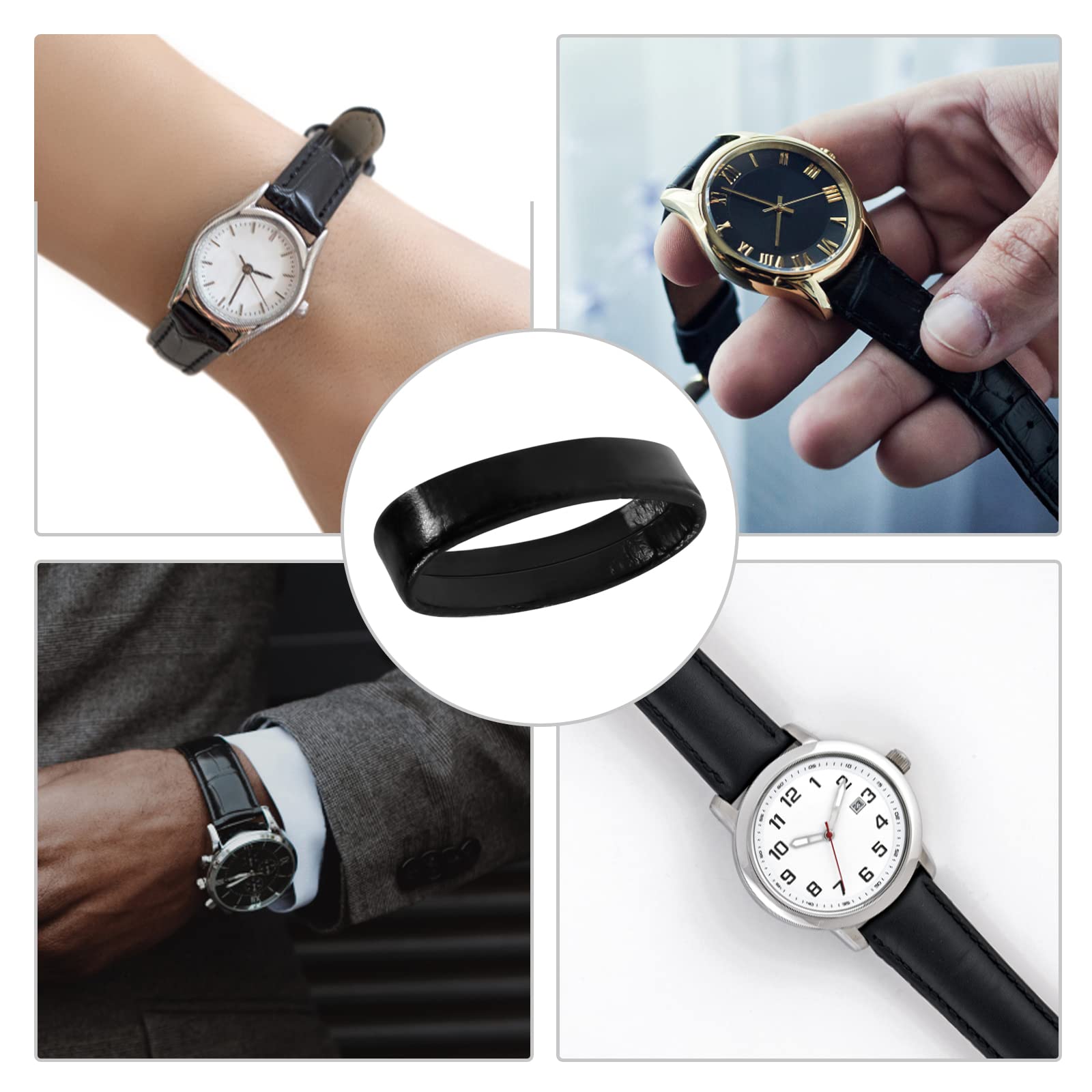 SAVITA 6pcs Watch Band Replacement Loop - Smart Watch Strap Holder for Fitness & Daily Use
