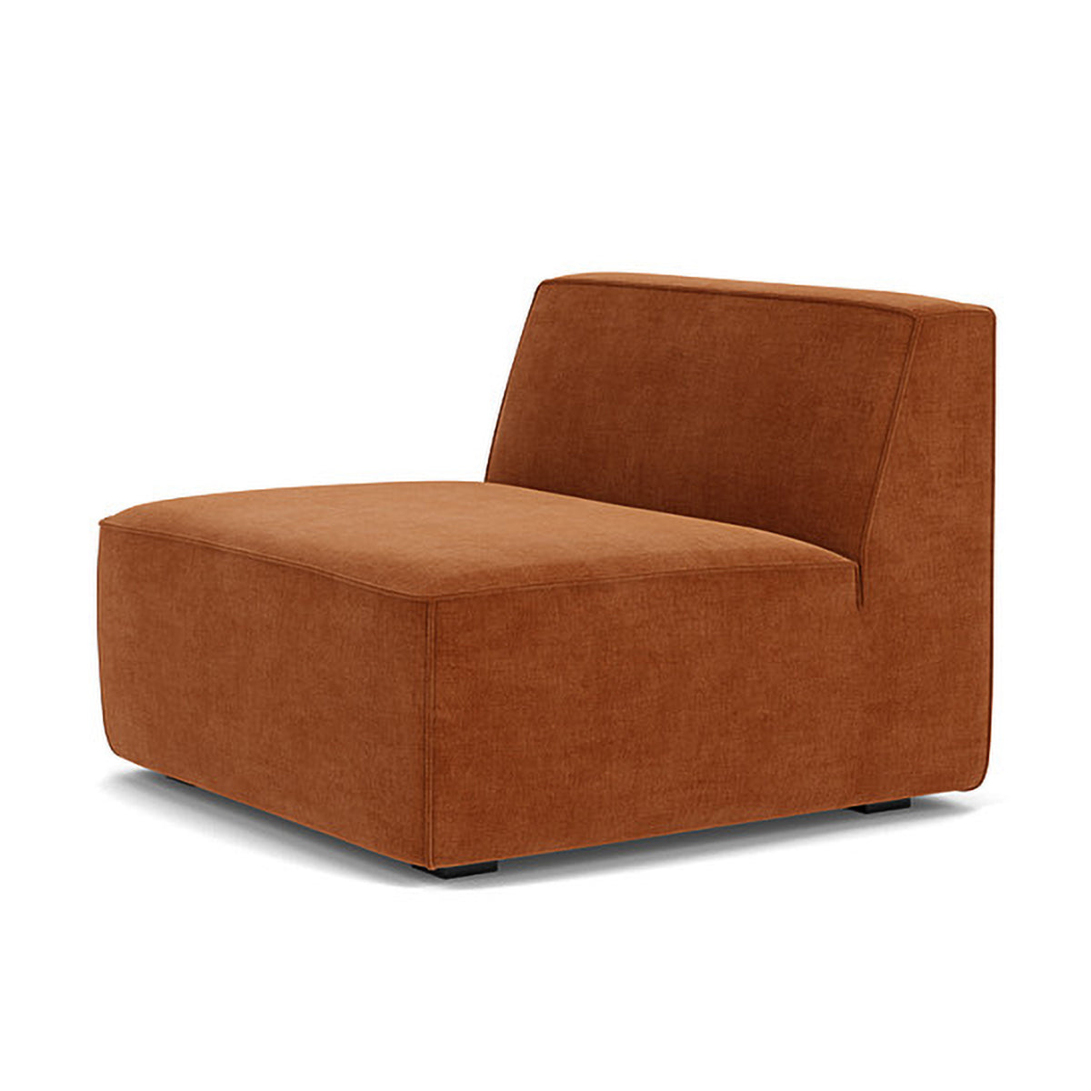 Modern Dane Fabric 1-Seater Modular Armless Sofa - Perfect for Small Spaces, Apartments & Contemporary Living Rooms