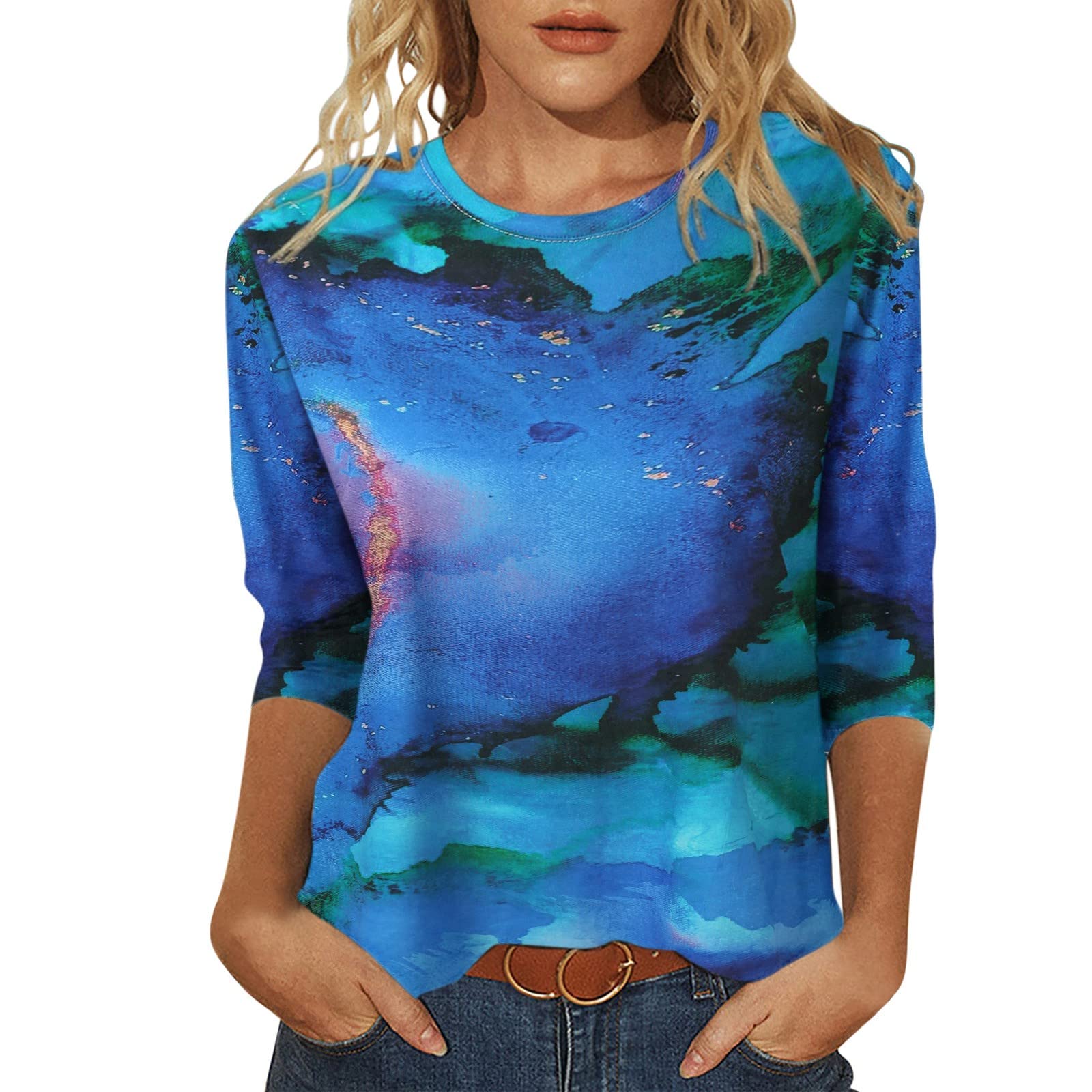 Women's Short Sleeve Flowy Casual T-Shirts - Summer V-Neck Tee & Workout Tank Tops for Women | Perfect for Casual Wear, Gym & Outdoor Activities
