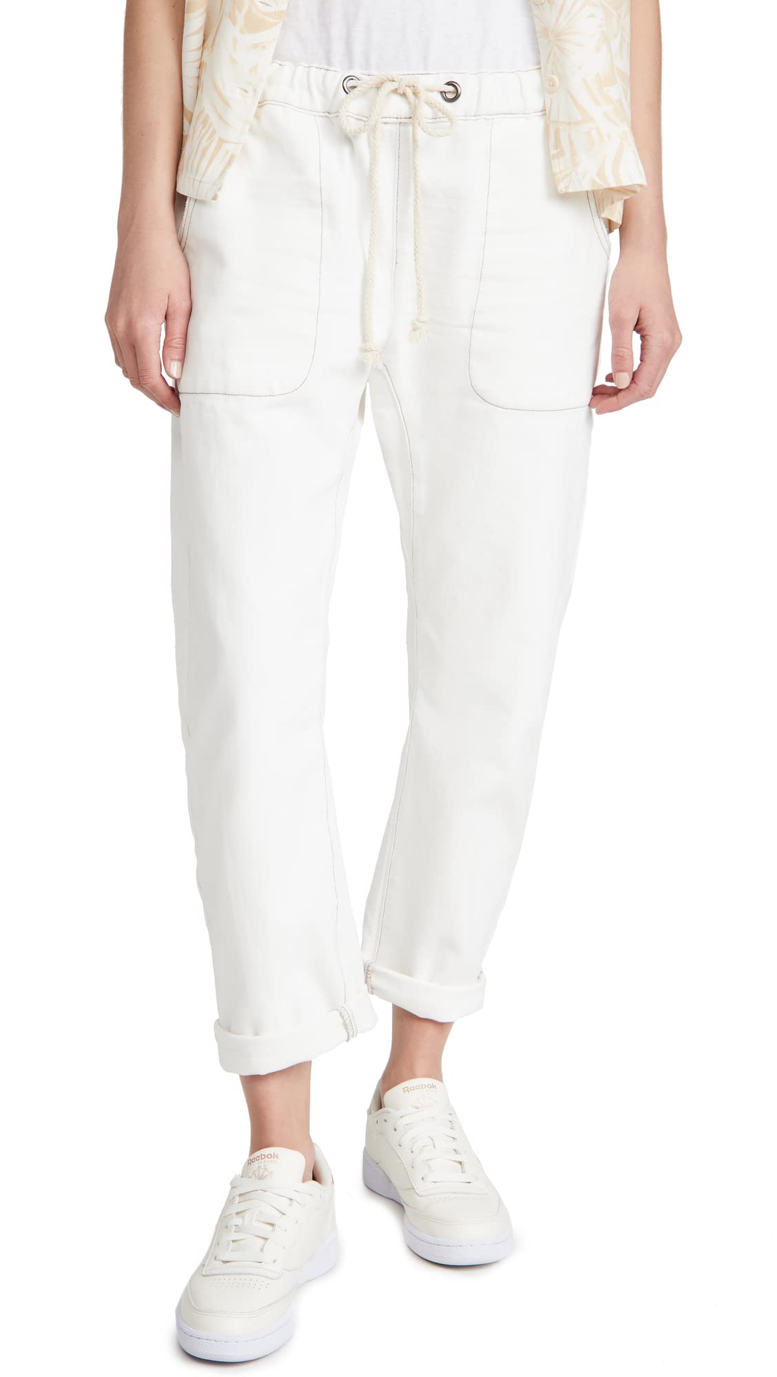 One Teaspoon Women's Shabbies Drawstring Boyfriend Jeans - Distressed Denim Pants for Casual Wear, Street Style & Everyday Comfort