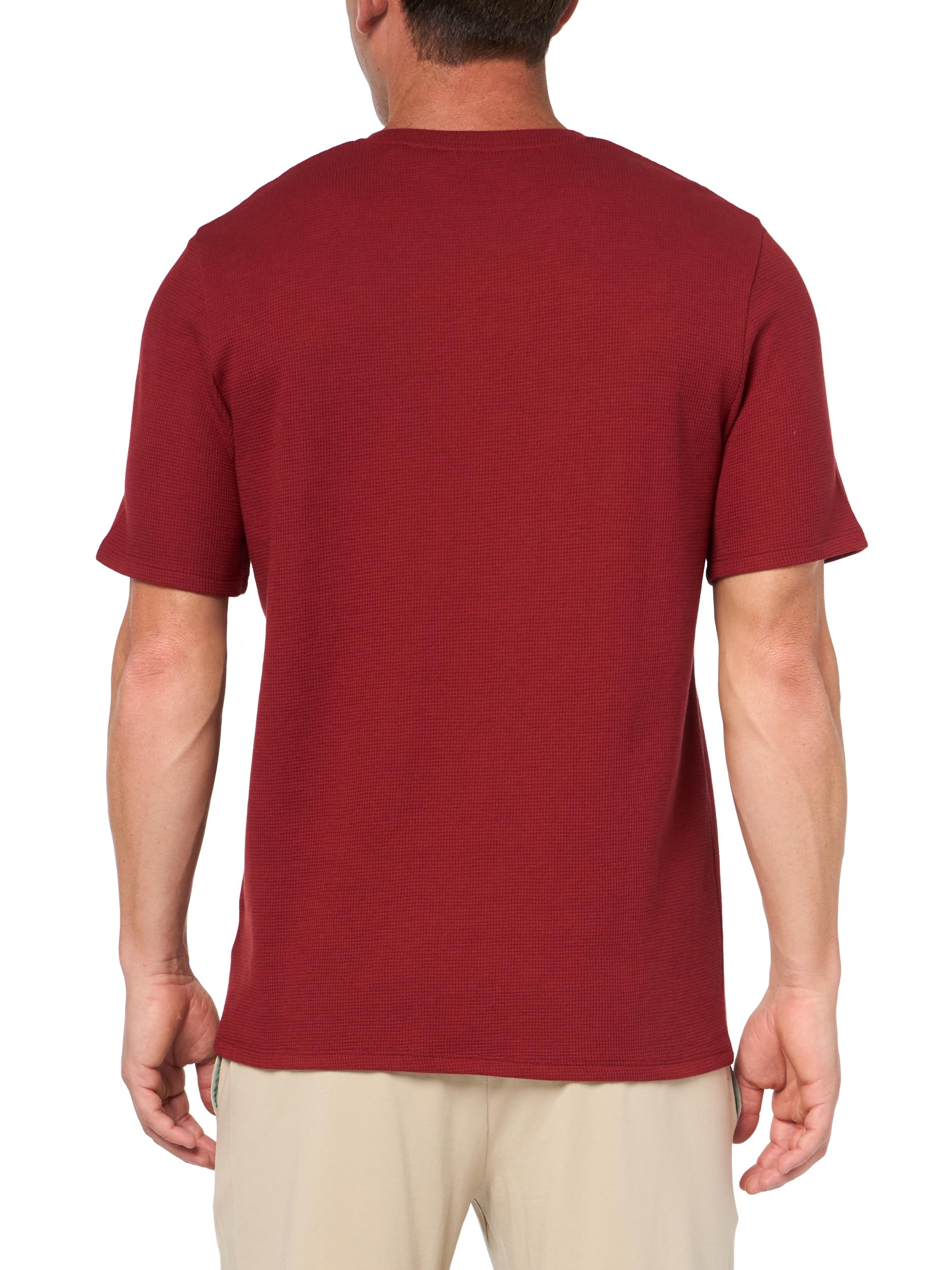 BOSS Men's Waffle Contrast Logo Short-Sleeve T-Shirt - Comfortable Casual Cotton Tee for Everyday Wear, Gym & Street Style
