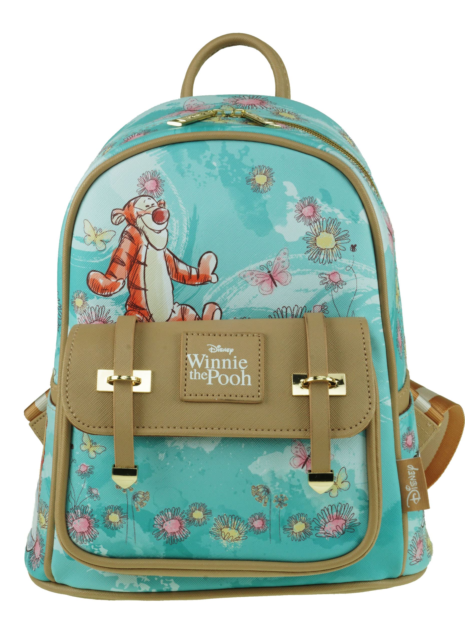 Tigger 11 Inch Faux Leather Mini Backpack - A21774, Multicolor, Medium | Cute Disney-Inspired Purse for Women & Teens | Perfect for School, Travel & Daily Use