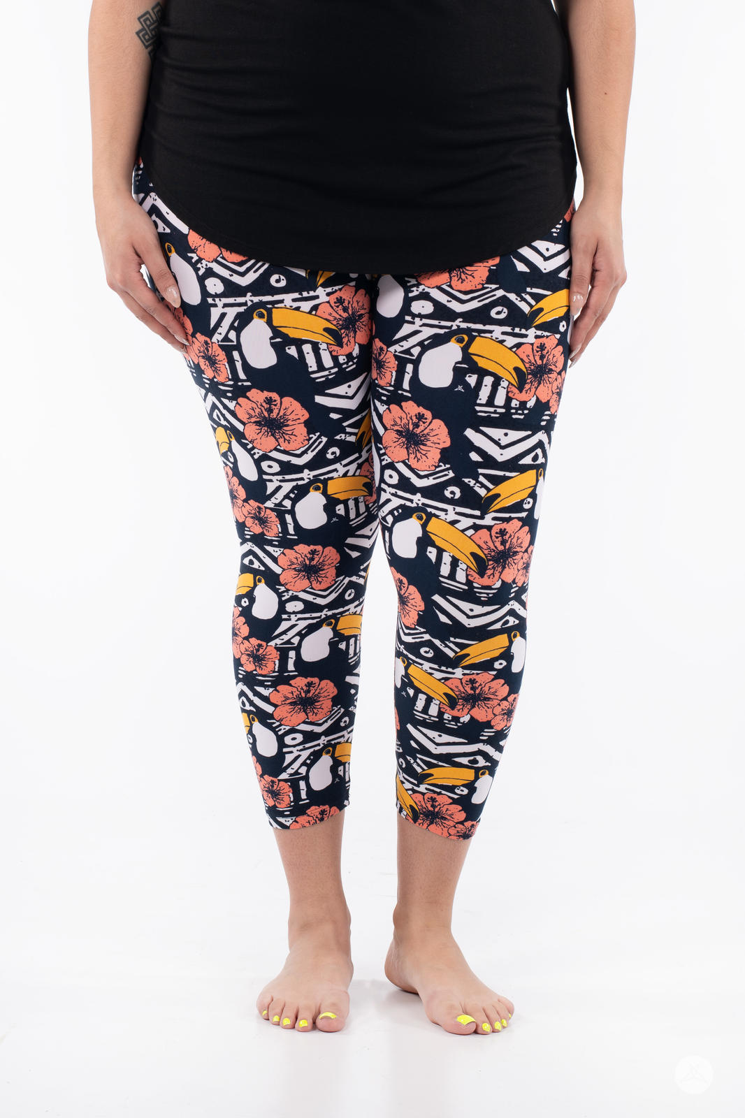 Toucan Tango Crops - Women's Comfortable Casual Crop Tops for Summer | Perfect for Beach, Yoga & Everyday Wear