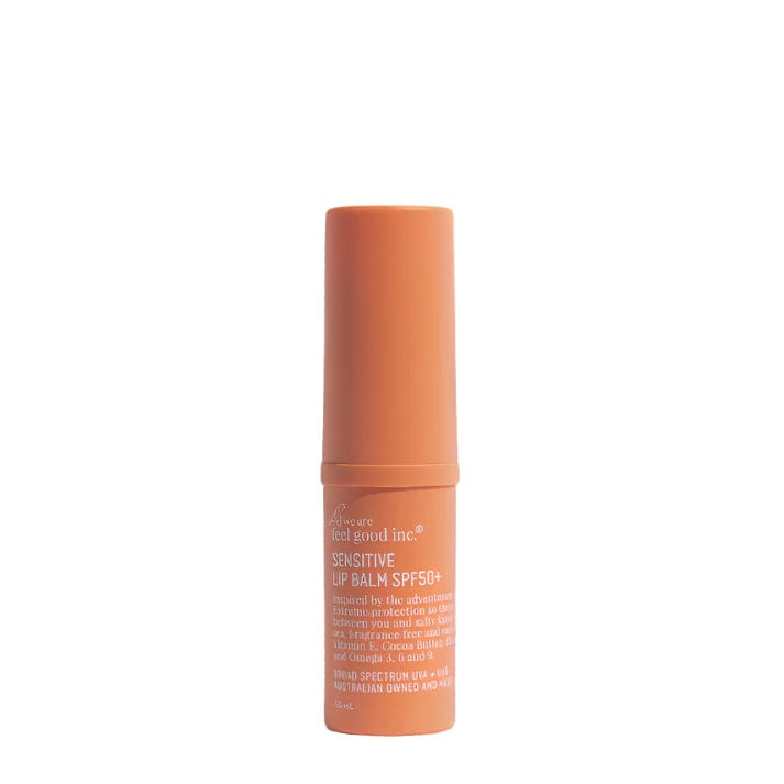 SPF50+ Sensitive Lip Balm for Dry & Chapped Lips - Moisturizing Sun Protection for Outdoor Activities, Hiking & Beach Days