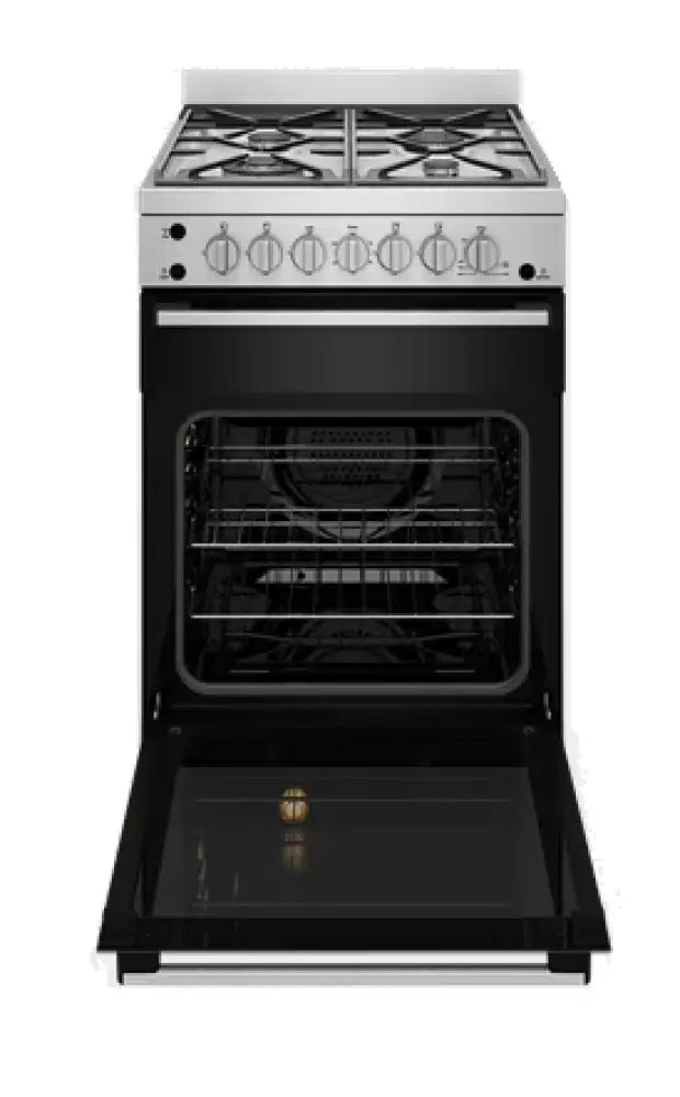 Westinghouse WFG612SCNG 60cm Natural Gas Freestanding Cooker - Stainless Steel Design for Modern Kitchens | Perfect for Home Cooking & Entertaining