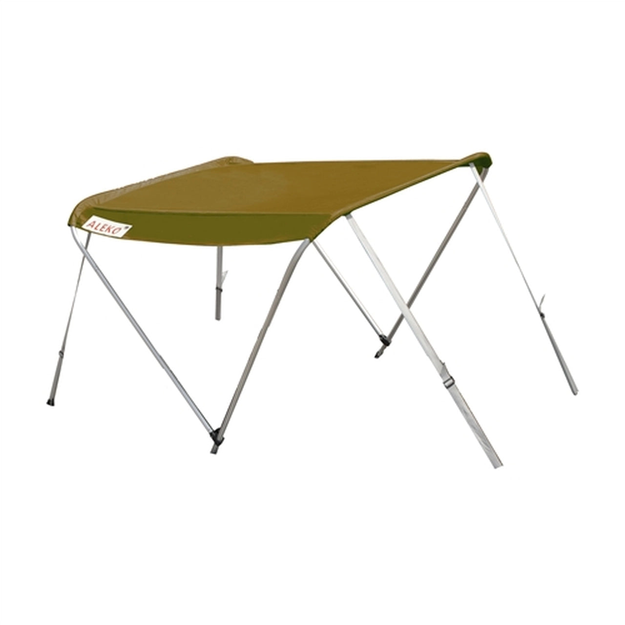 Aleko 8.5ft Boat Canopy Tent - Waterproof Sun Shelter for Inflatable Boats - Wheat Color - Perfect for Summer Boating, Fishing & Outdoor Water Activities
