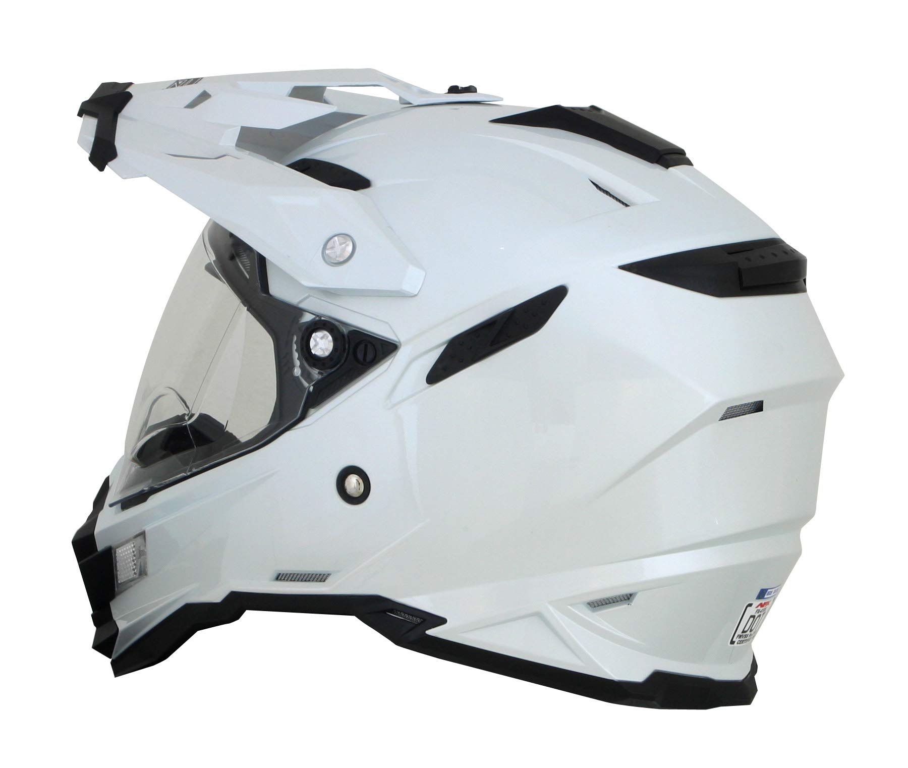 AFX FX-41DS Motorcycle Helmet - Pearl White - Medium Size DOT Certified - Perfect for Street Biking, Commuting & Urban Riding