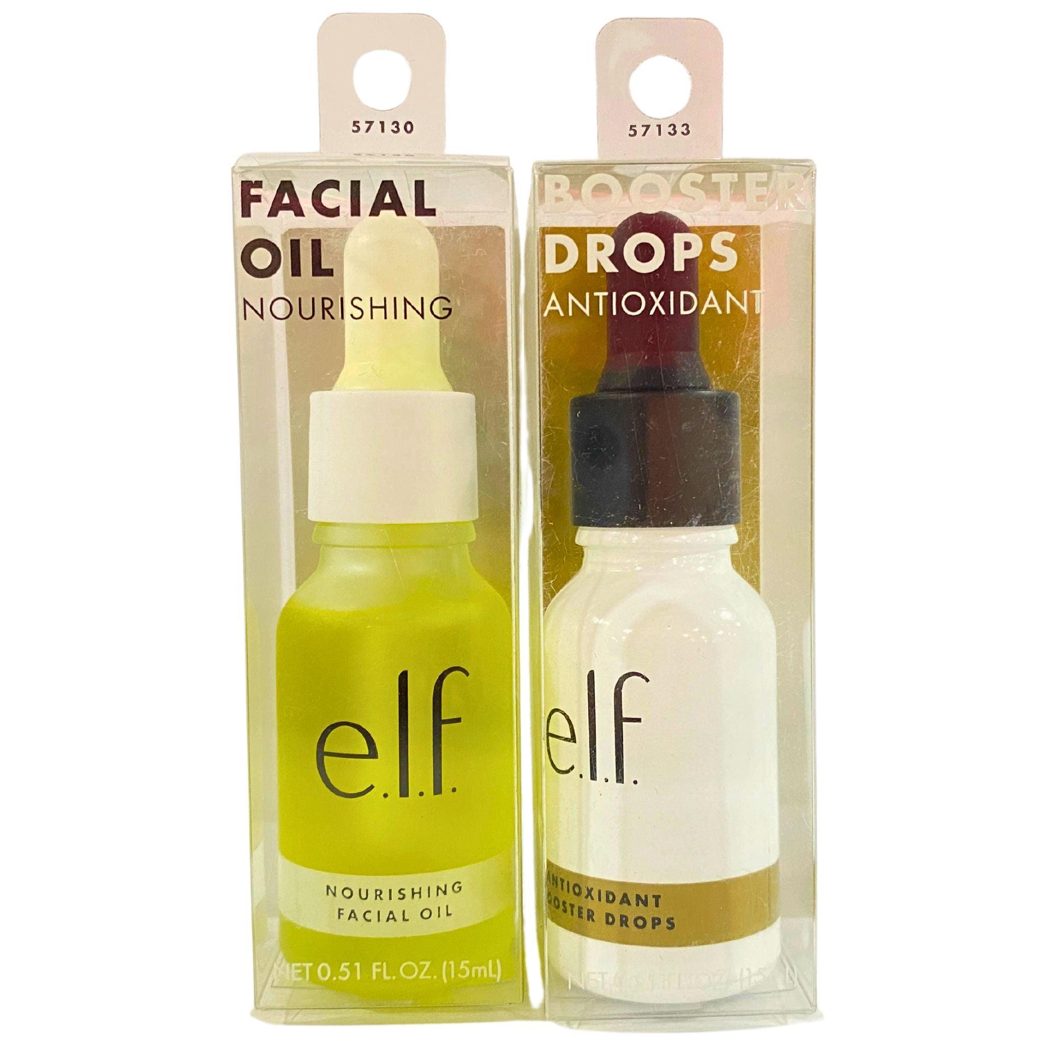 Elf Nourishing Facial Oil & Booster Drops 0.51 oz (75 Pcs) - Hydrating & Brightening Skincare for Dry & Dull Skin - Perfect for Night Routine & Travel Skincare